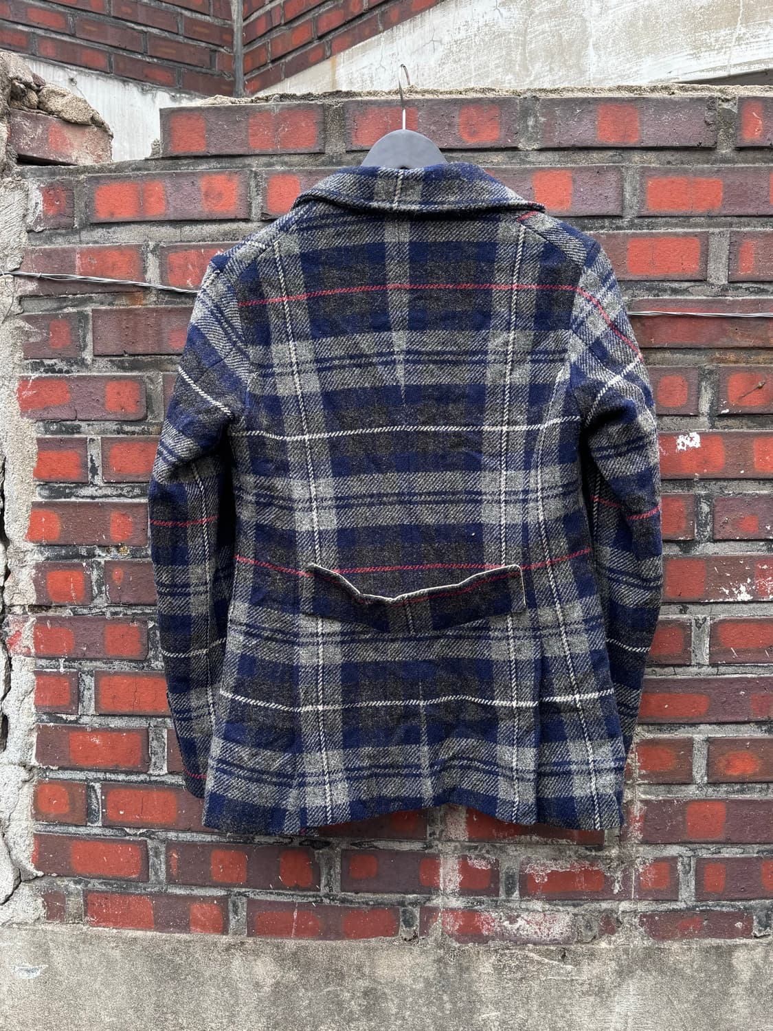 아메리칸렉시 x 해리스트위드 체크패턴 울 자켓 상품이미지8