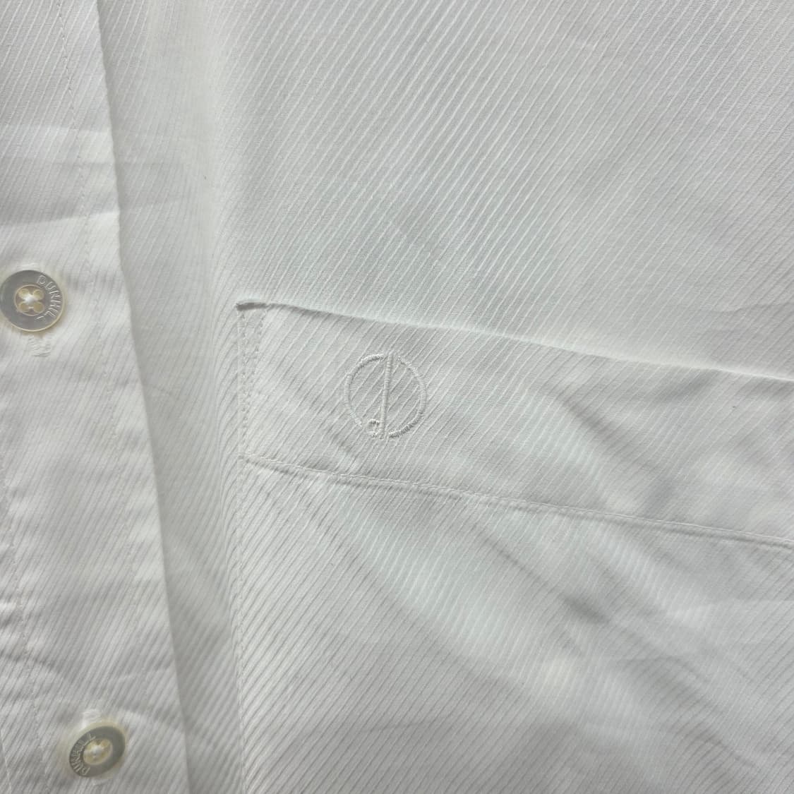 던힐 패턴 화이트 셔츠 남방 남XL 상품이미지3