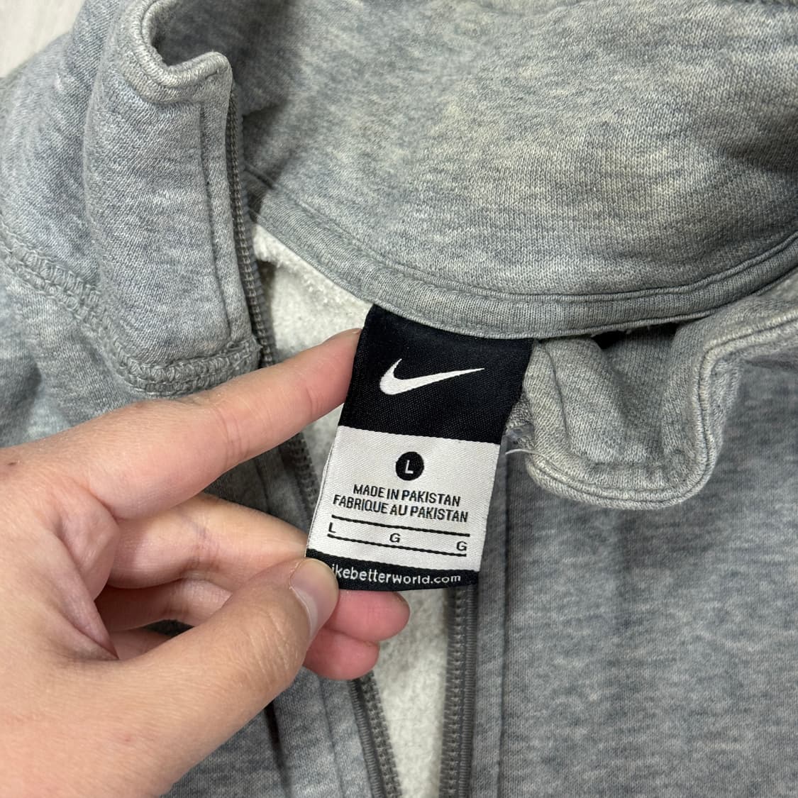 나이키 코튼 그레이 집업져지 상품이미지8