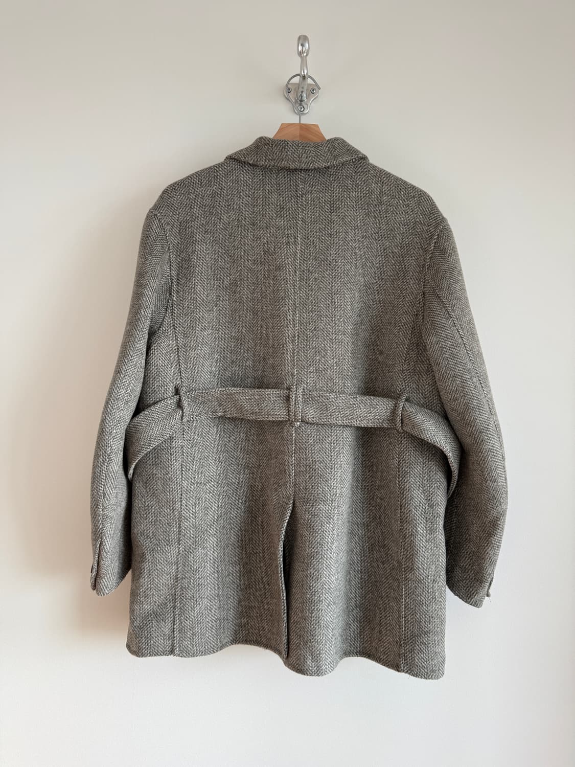 슬로우무드(SLOWMOOD) 울&알파카 헤링본 코트 상품이미지5