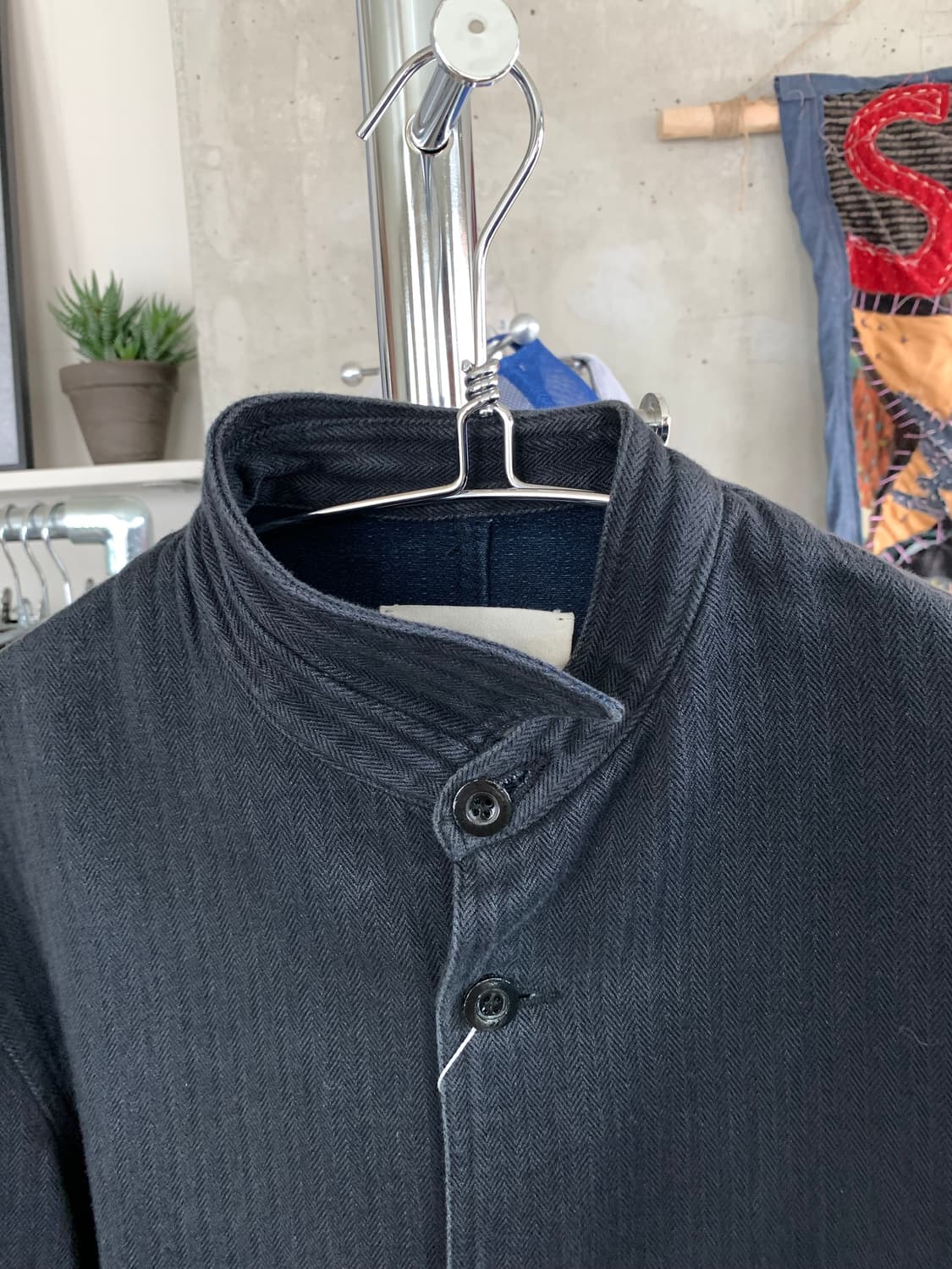 Outil 우티 비대칭 차이니즈 카라 자켓 상품이미지3