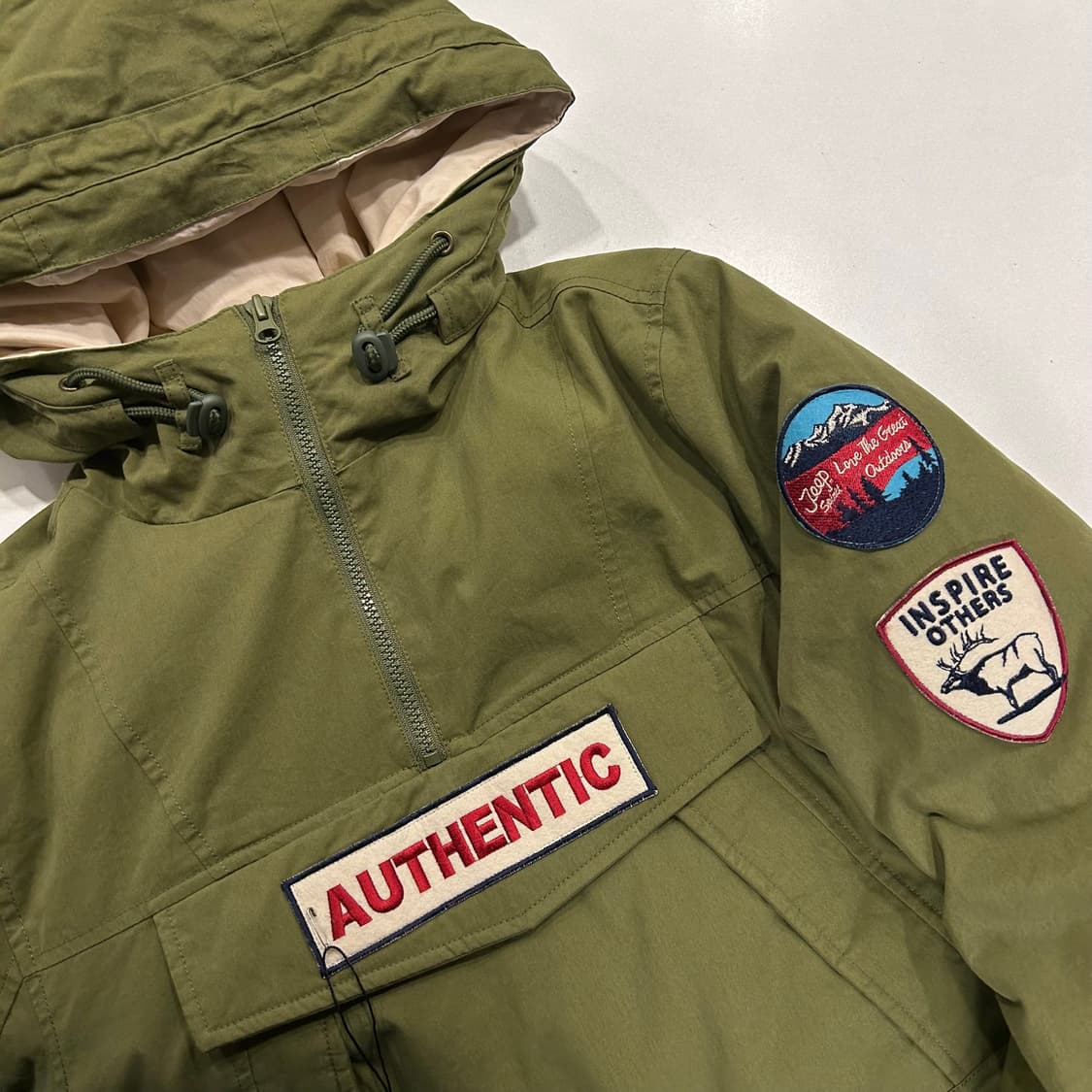 [S] Jeep 스피릿 올리브 아노락 후드 자켓 B218 상품이미지3