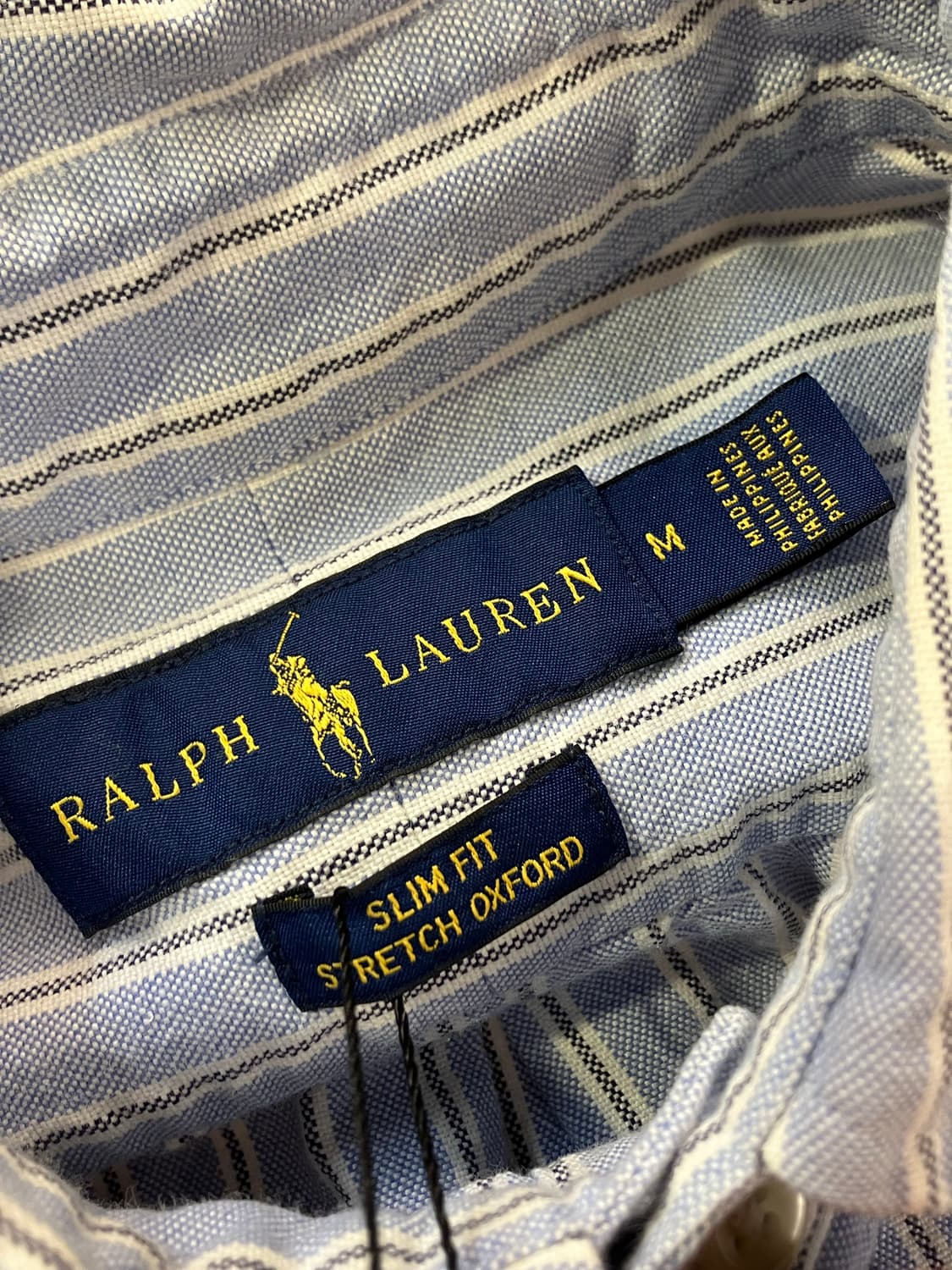 폴로 랄프로렌 스트라이프 셔츠 블루 M #csz2225 상품이미지5