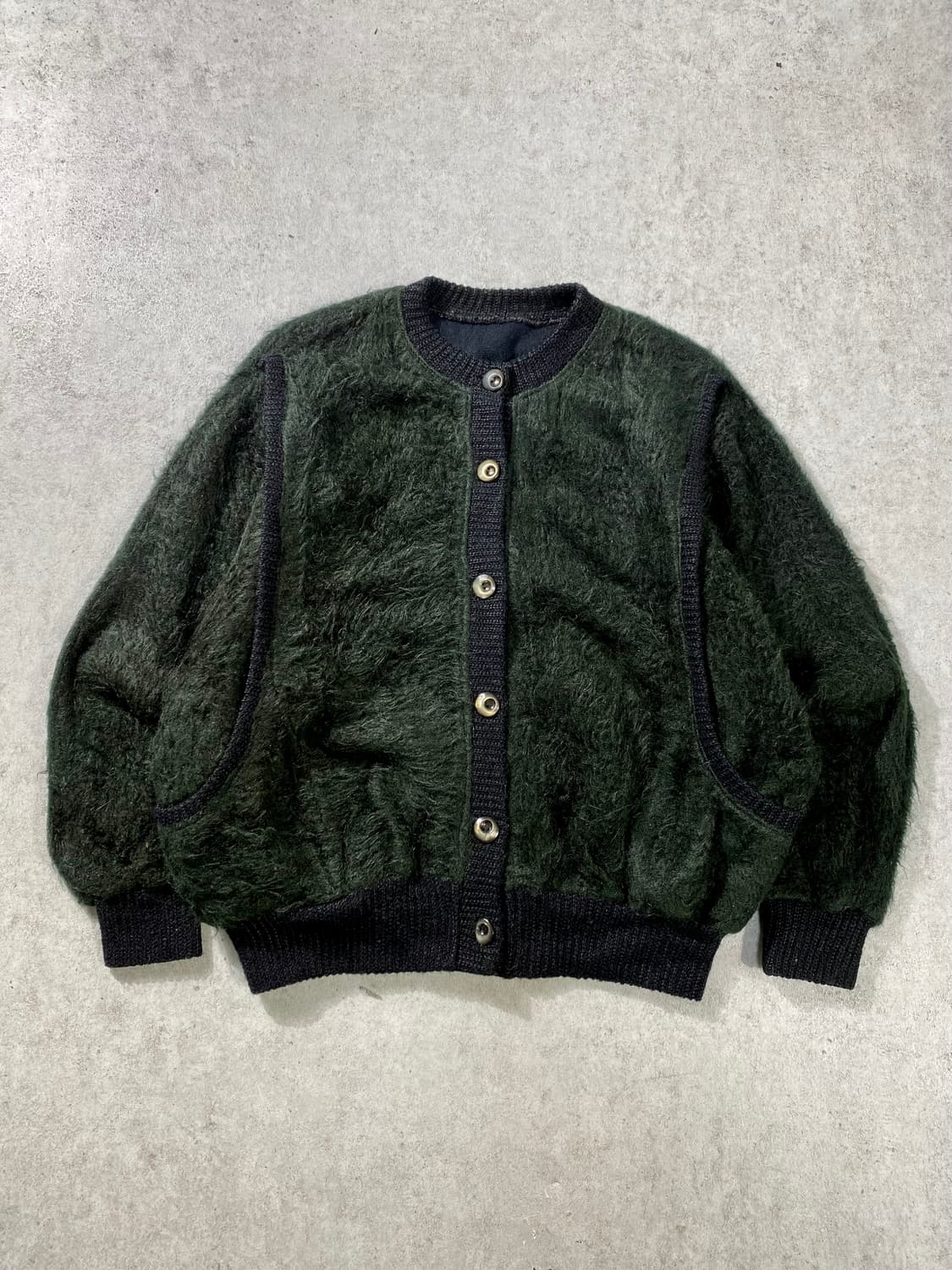 [F] Vintage 빈티지 모헤어 울 니트 가디건 상품이미지1