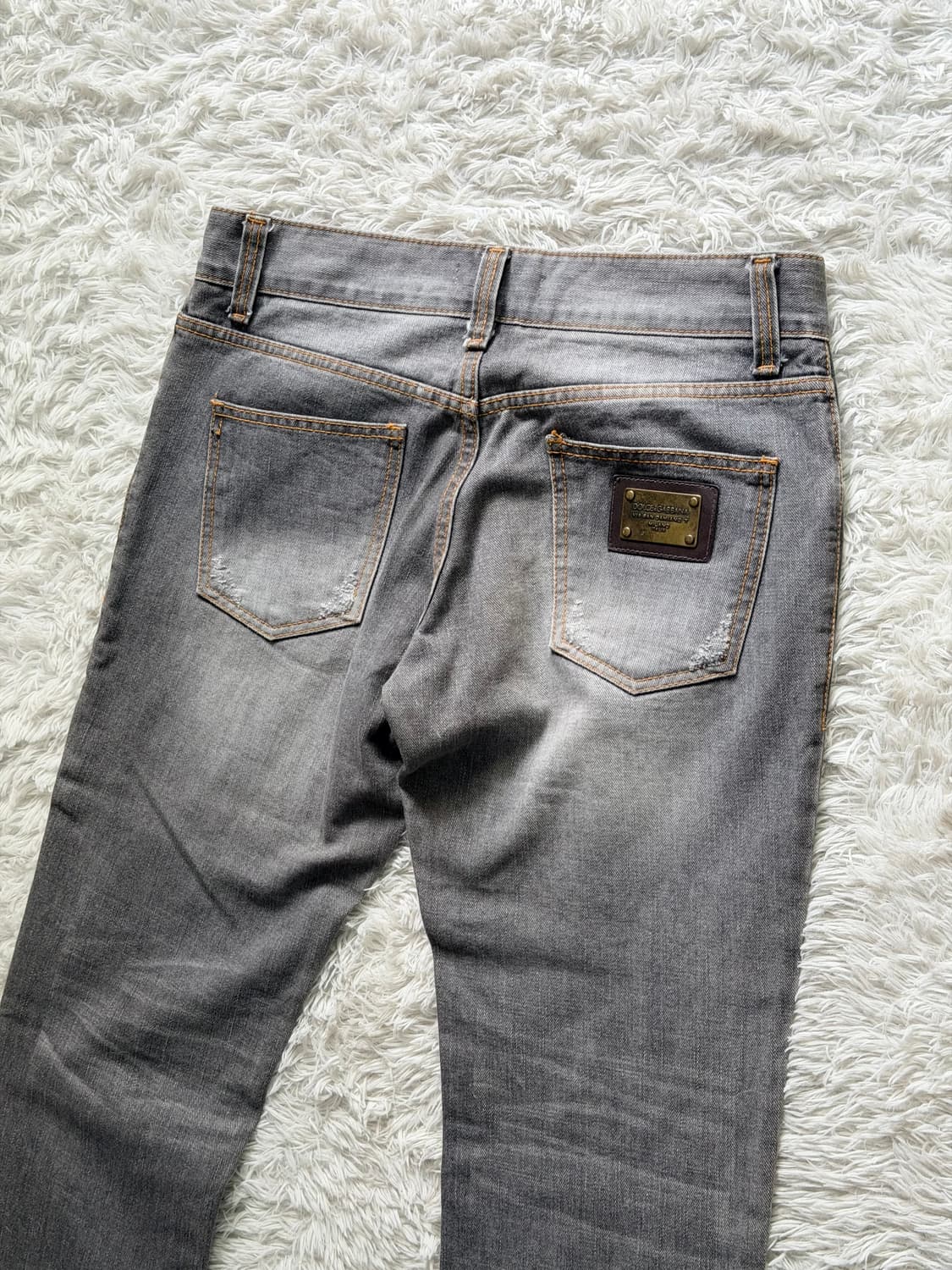 [DOLCE & GABBANA] 14 GOLD 빈티지 그레이 워싱 데님 상품이미지5