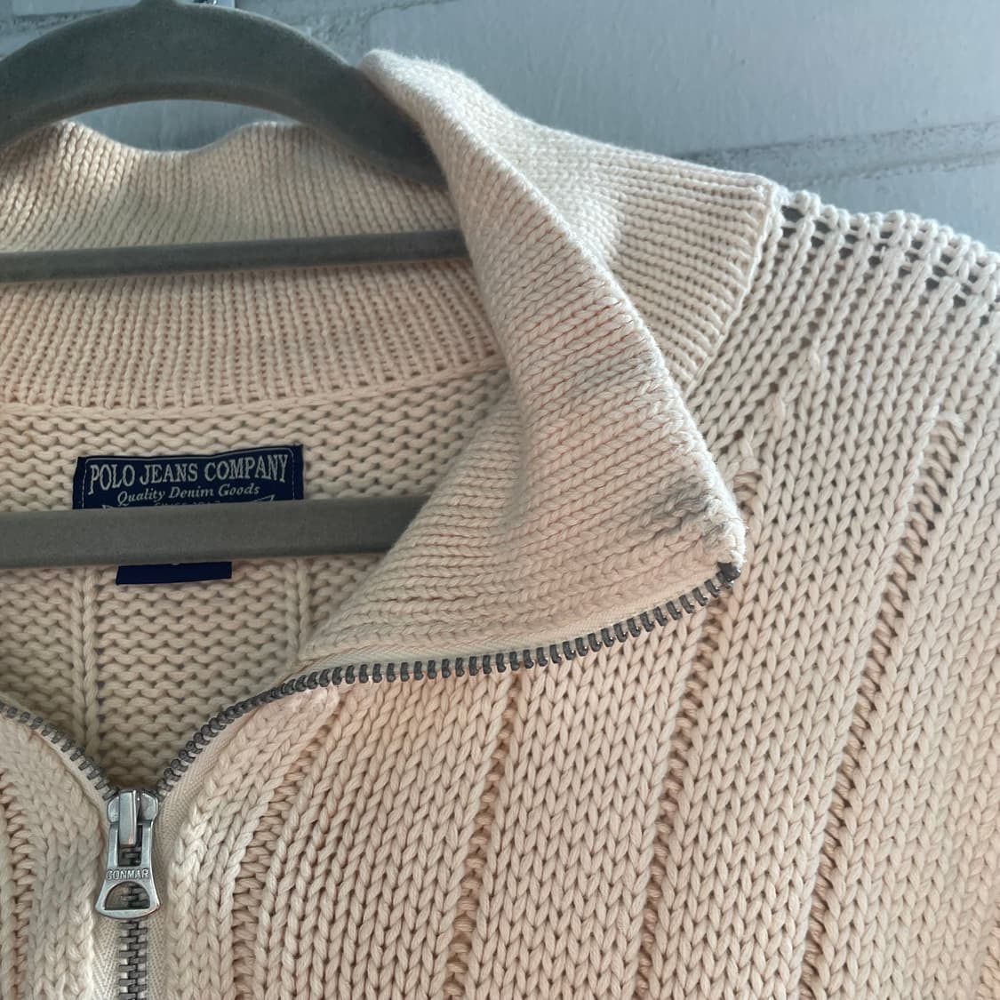 폴로 진스 랄프로렌 베이지 니트집업  상품이미지3