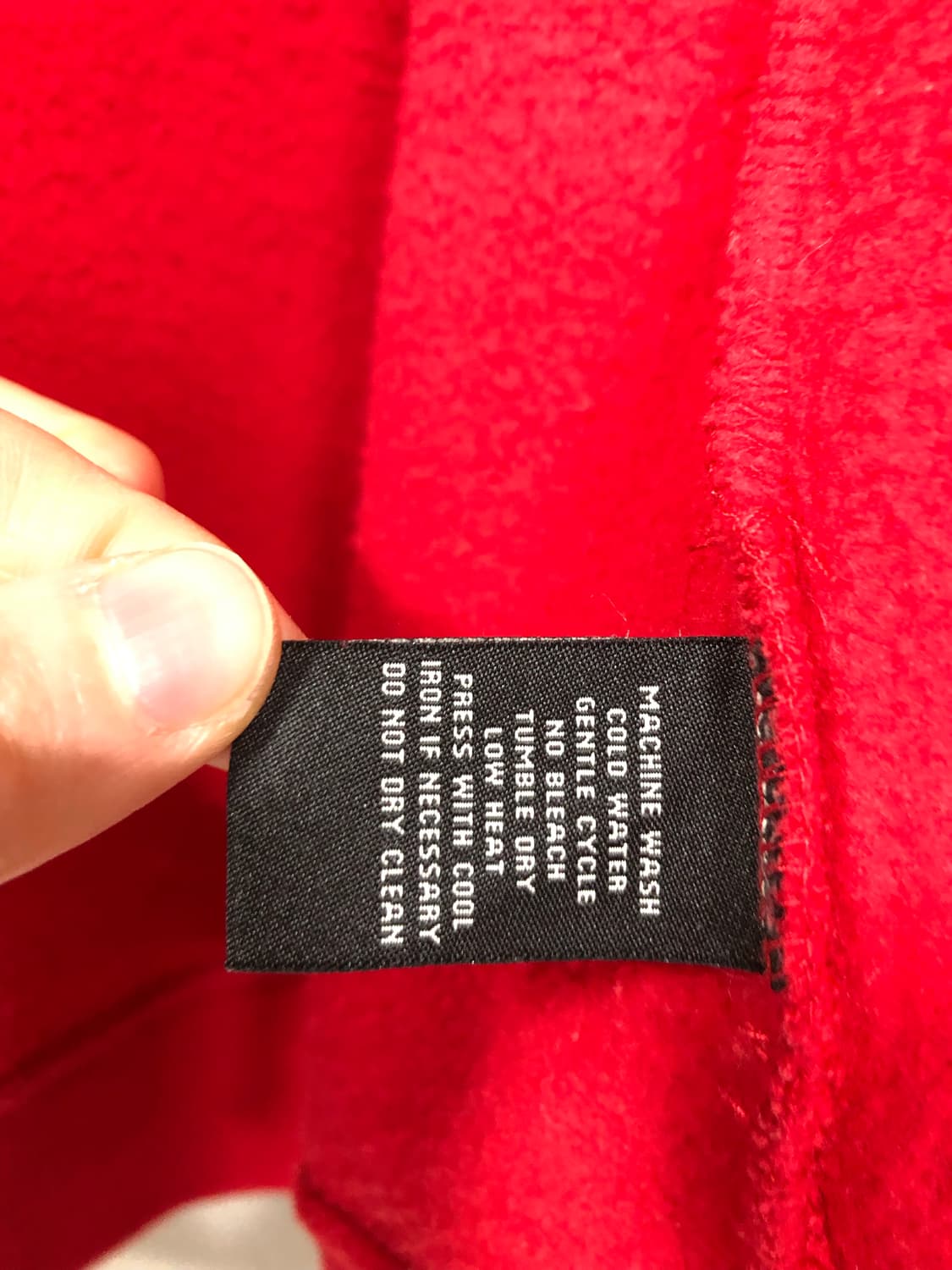 폴로진스 여성 스펠아웃 기모 후드집업 L _ 레드 상품이미지9