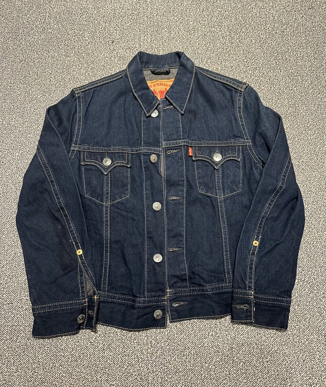 리바이스 아이코닉 TYPE 1 진청 데님 자켓 L 상품이미지1