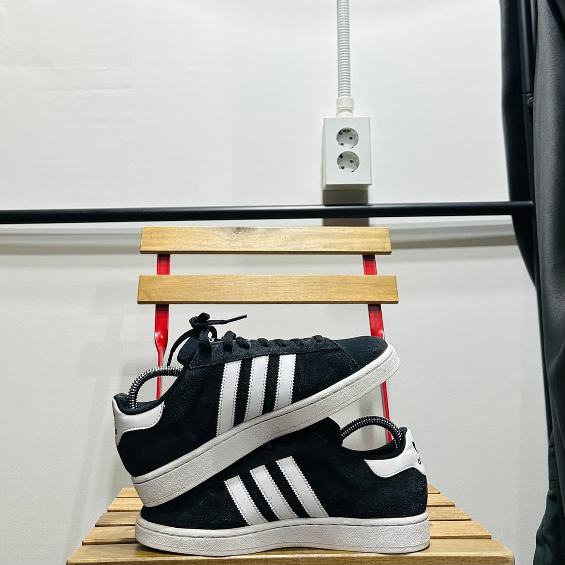 245) 아디다스 운동화 여성 여자 신발 캠퍼스 블랙 스웨이드  상품이미지7