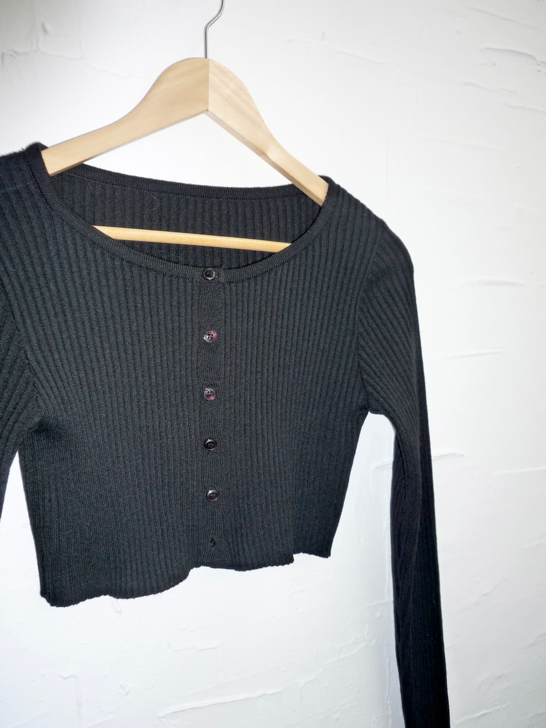 cropped black cardigan 상품이미지5