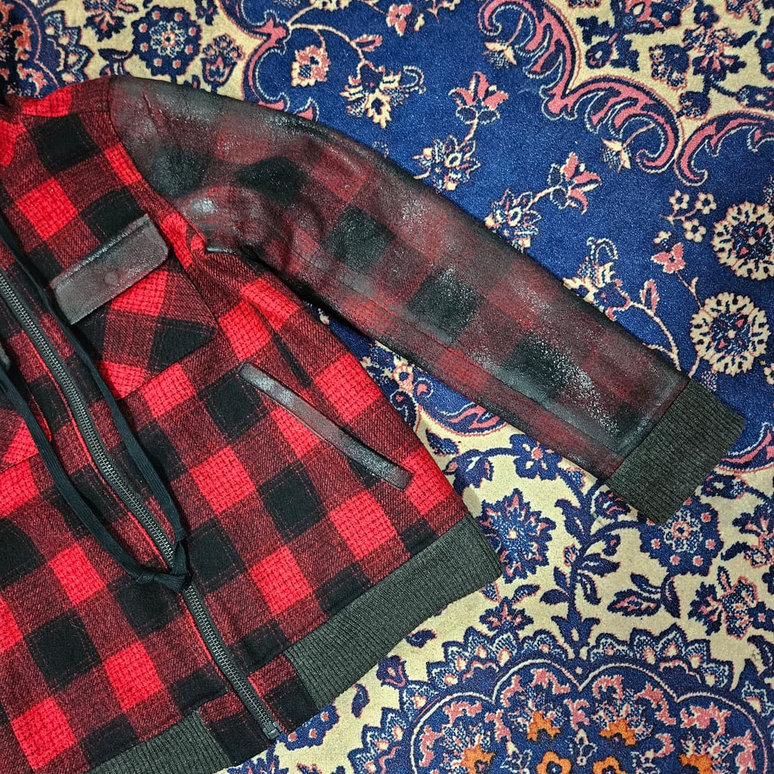 (국내매장) FADTHREE in Japan 체크 패블릭 블럭 울자켓  상품이미지4