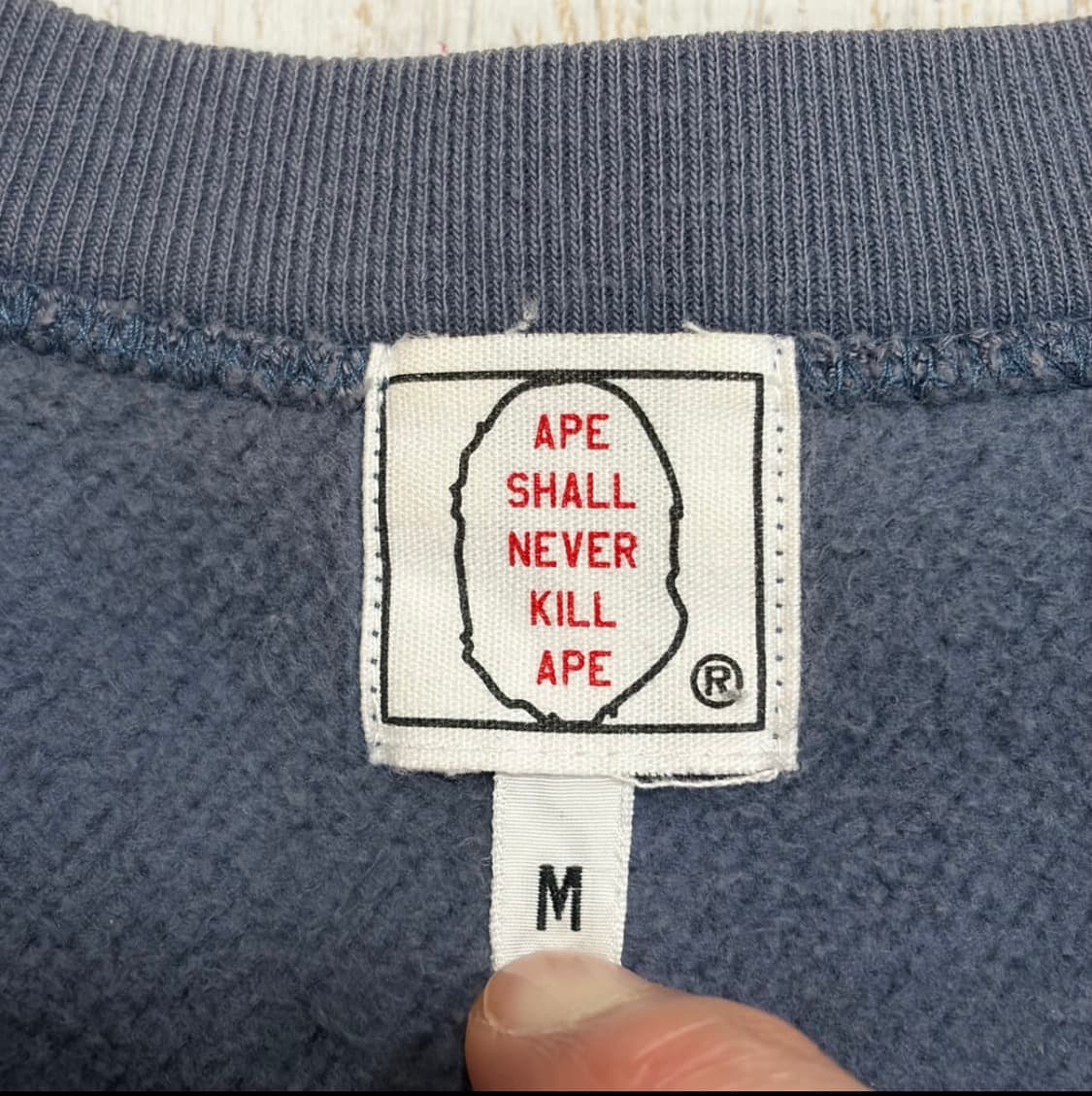 90s 베이프 리버스위브 스웻셔츠 맨투맨 상품이미지4