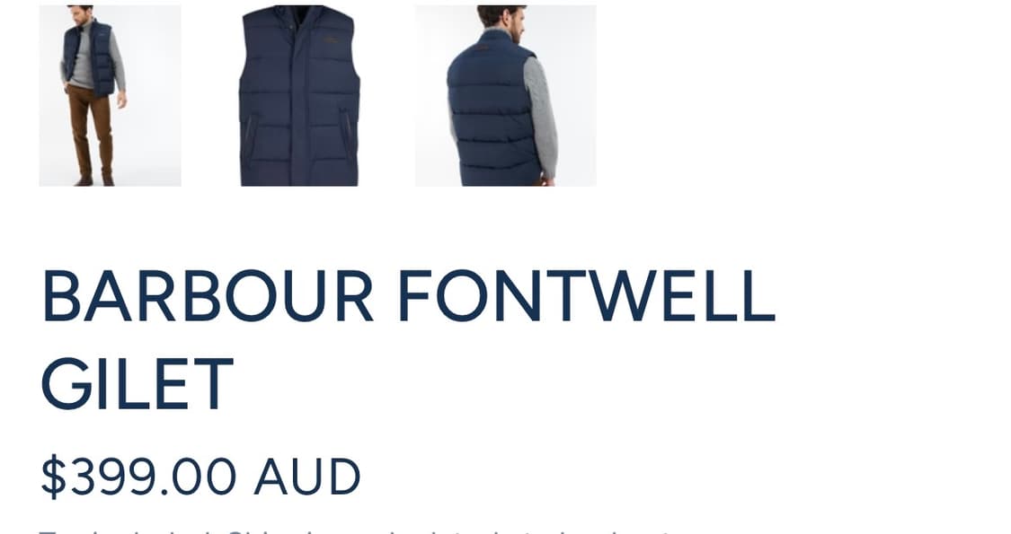 [115] 바버 패딩조끼 상품이미지2