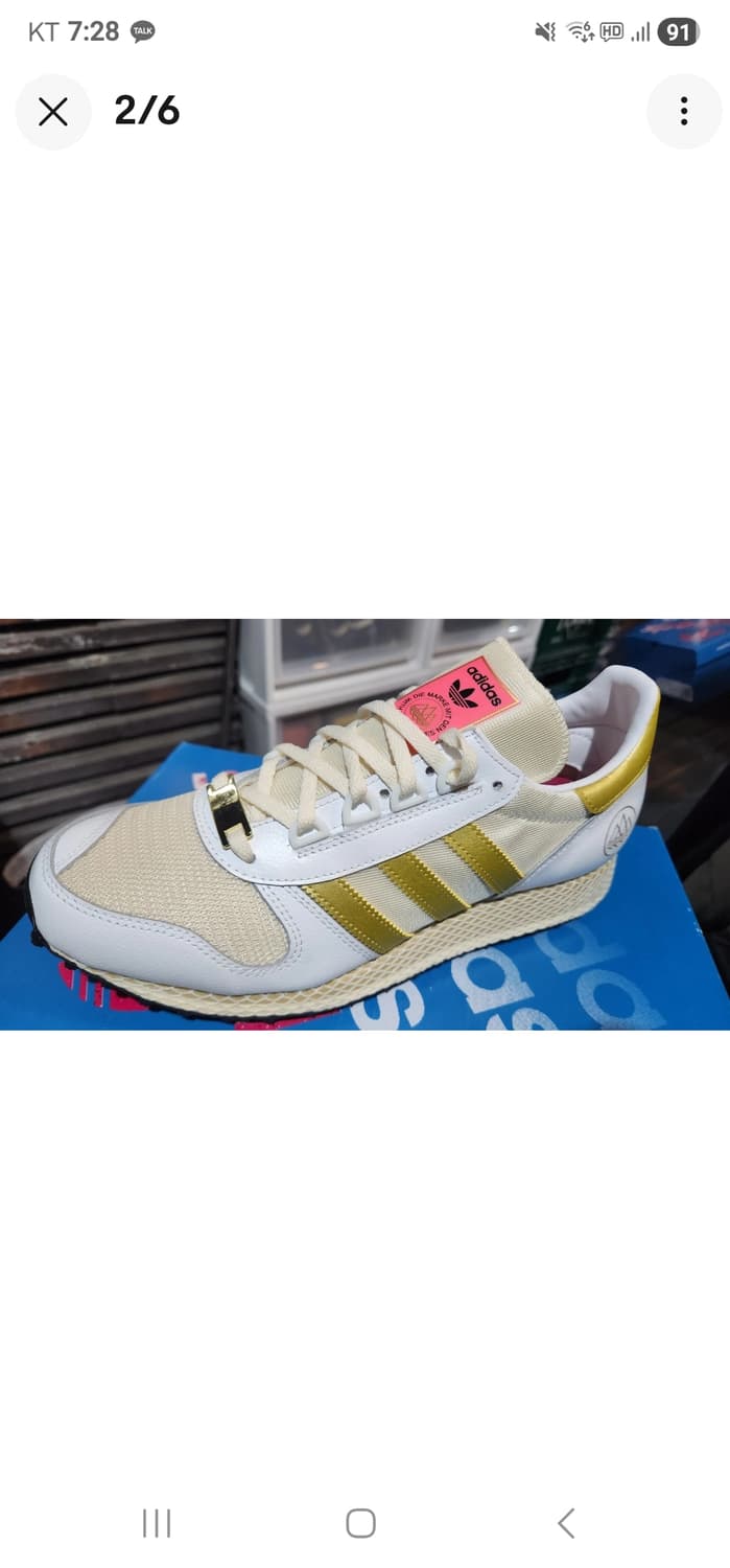 아디다스 골디 SPZL 실버버치 메탈헤드 화이트 골드 상품이미지5