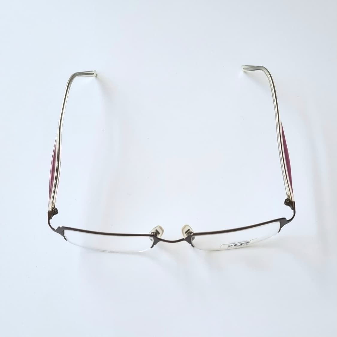 데드스탁 지적인 무드 슬림 직사각형 하프림 안경테  642 상품이미지4