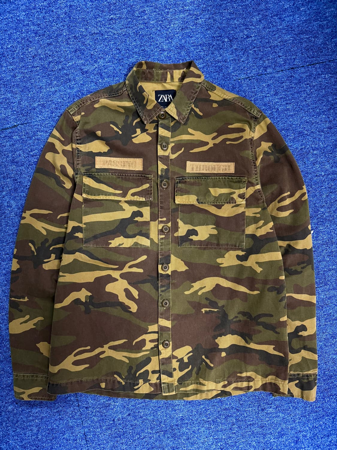 자라 카모 셔츠 상품이미지2