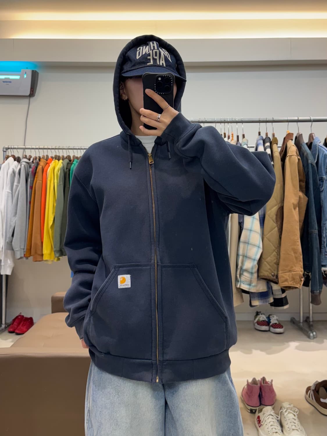 칼하트 레인디펜더 써멀 후드집업 상품이미지6