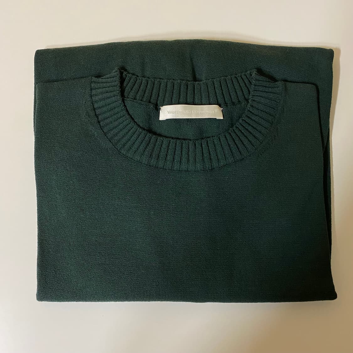 월스와일무브먼트 SDIESLITCREWNECK 다크그린 상품이미지2