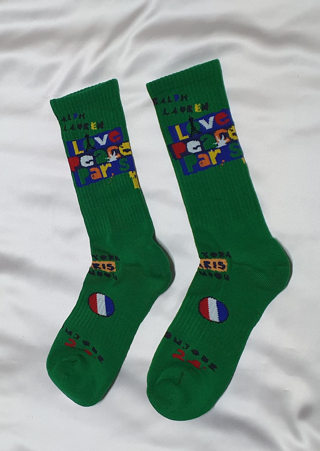 블루 옐로우 화이트 그린 폴로 랄프로렌 양말 상품이미지9