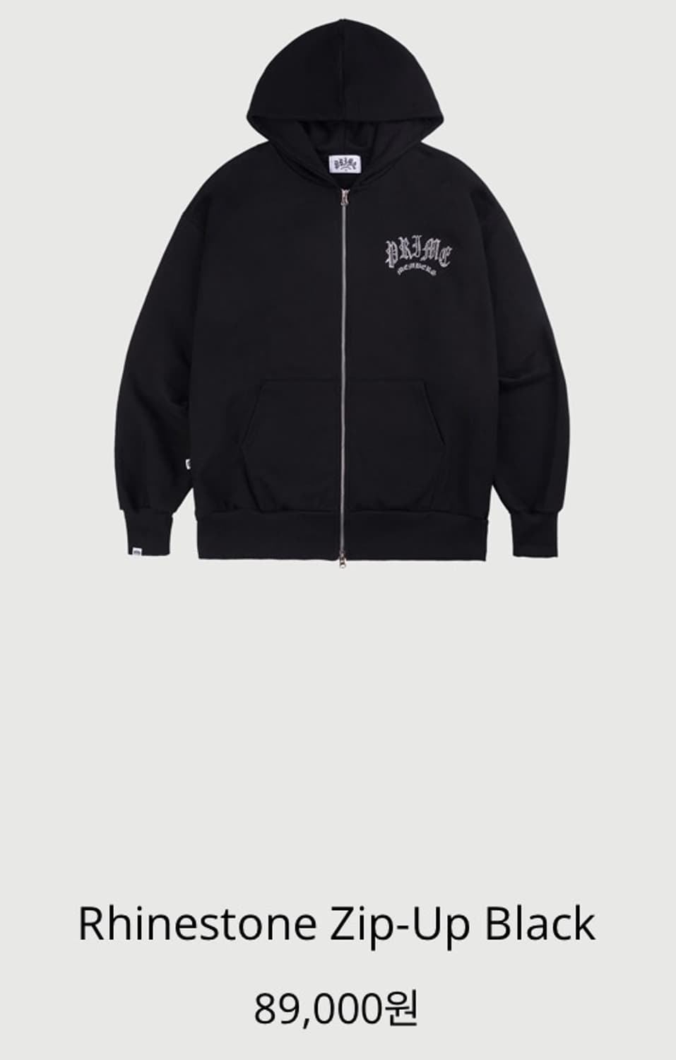 프라임멤버스 라인스톤 후드집업 상품이미지4