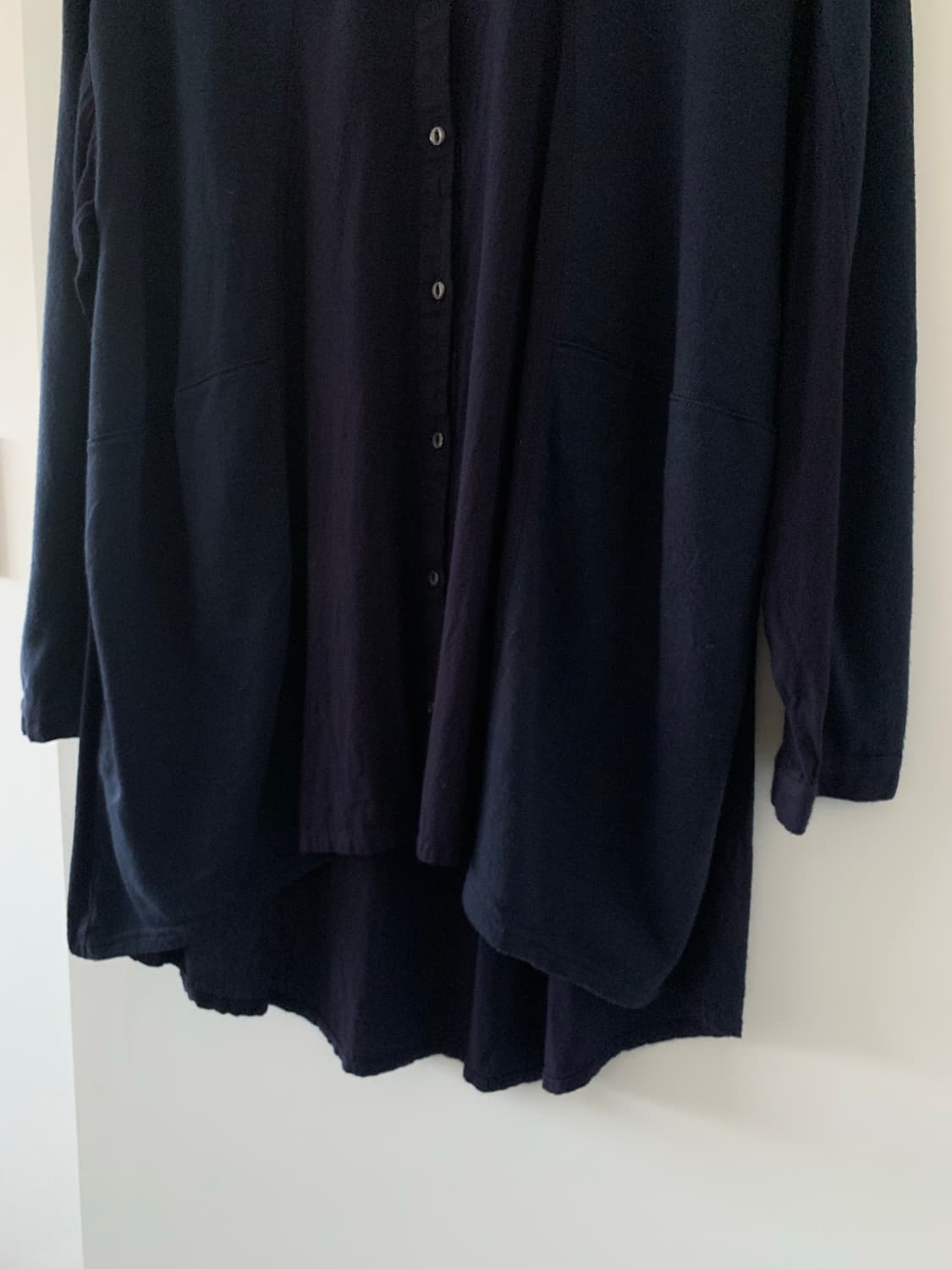 네이비 배색 셔츠 상품이미지3