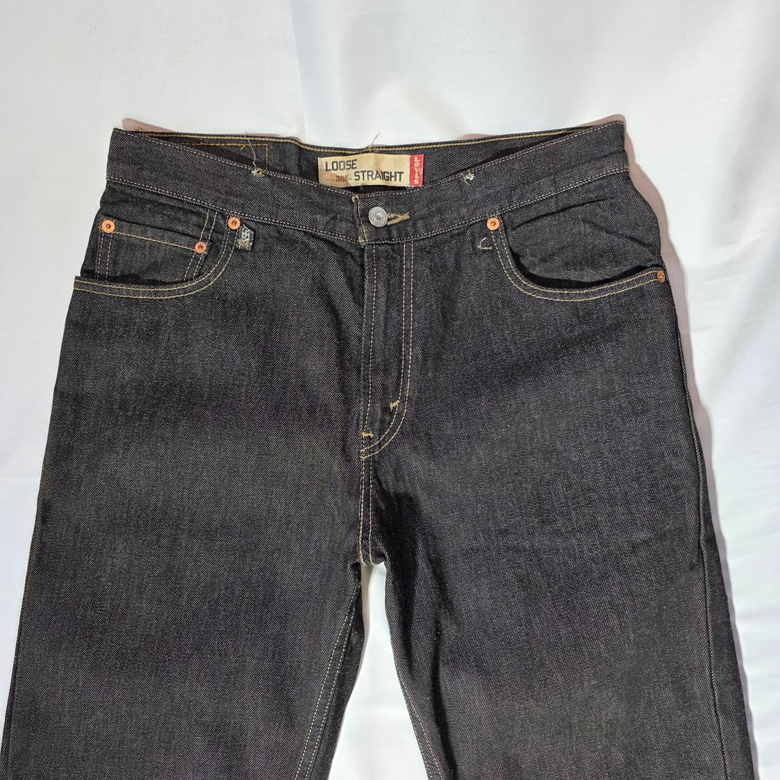 [W30L32]00s 리바이스 569 루즈스트레이트핏 블랙 데님팬츠 상품이미지2