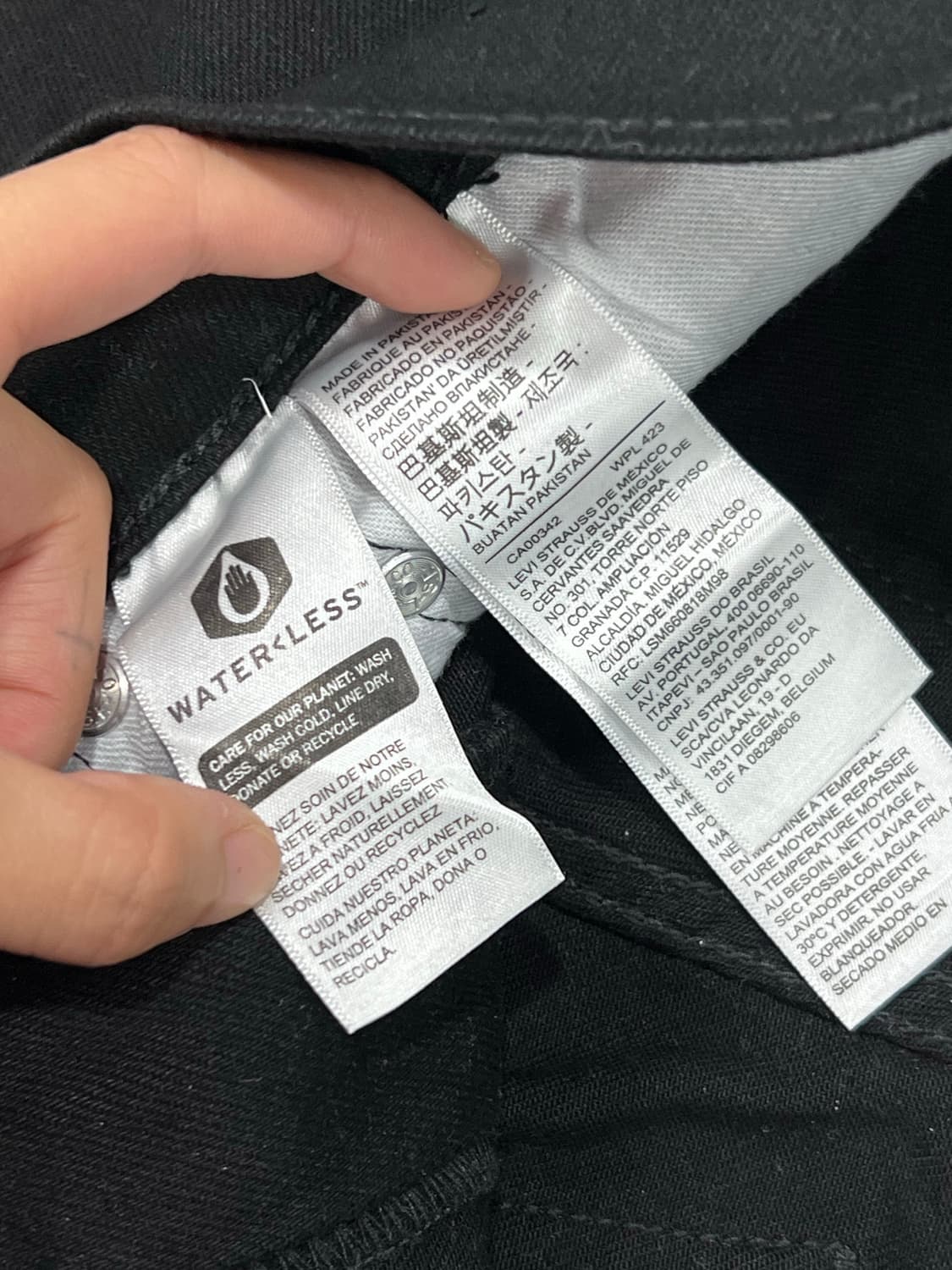 (새상품) 리바이스 511 슬림핏 블랙 진 상품이미지4