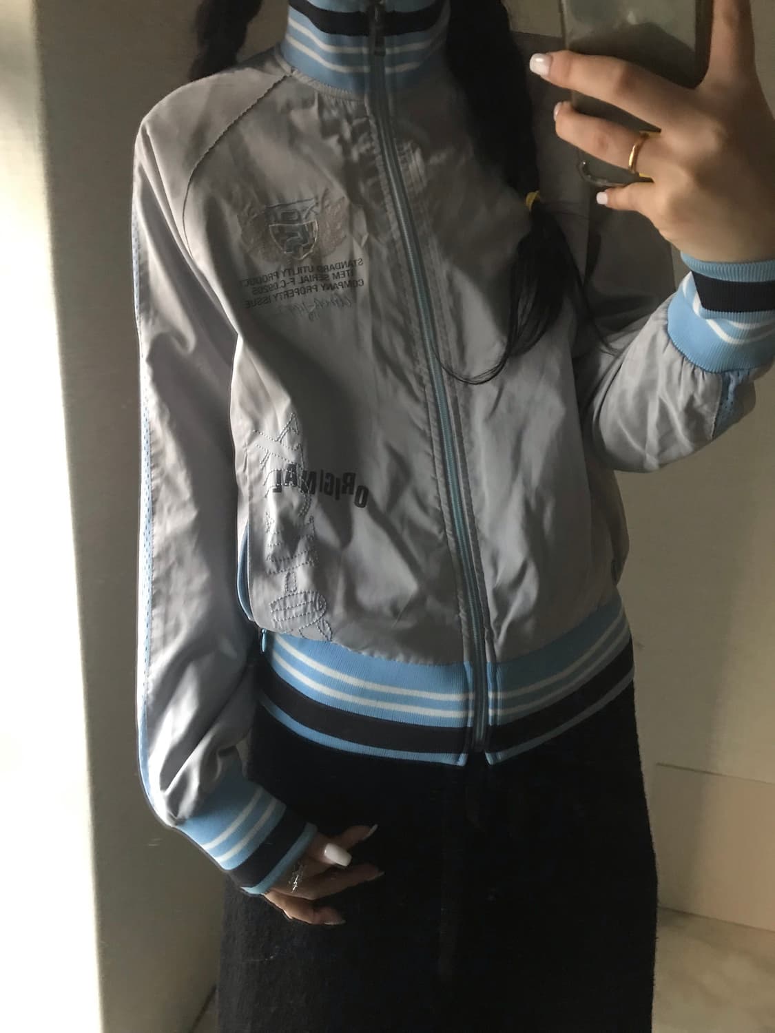 푸부 그레이 패치 자켓 상품이미지1