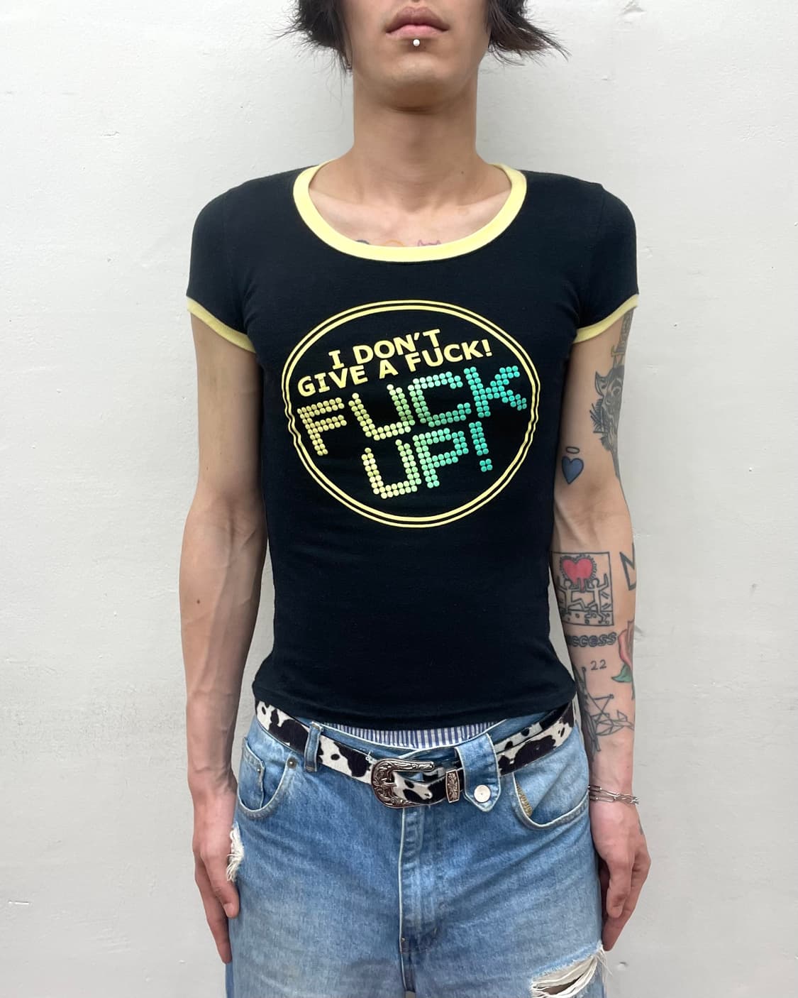 I DON'T GIVE A FUCK UP! T-shirt 상품이미지1