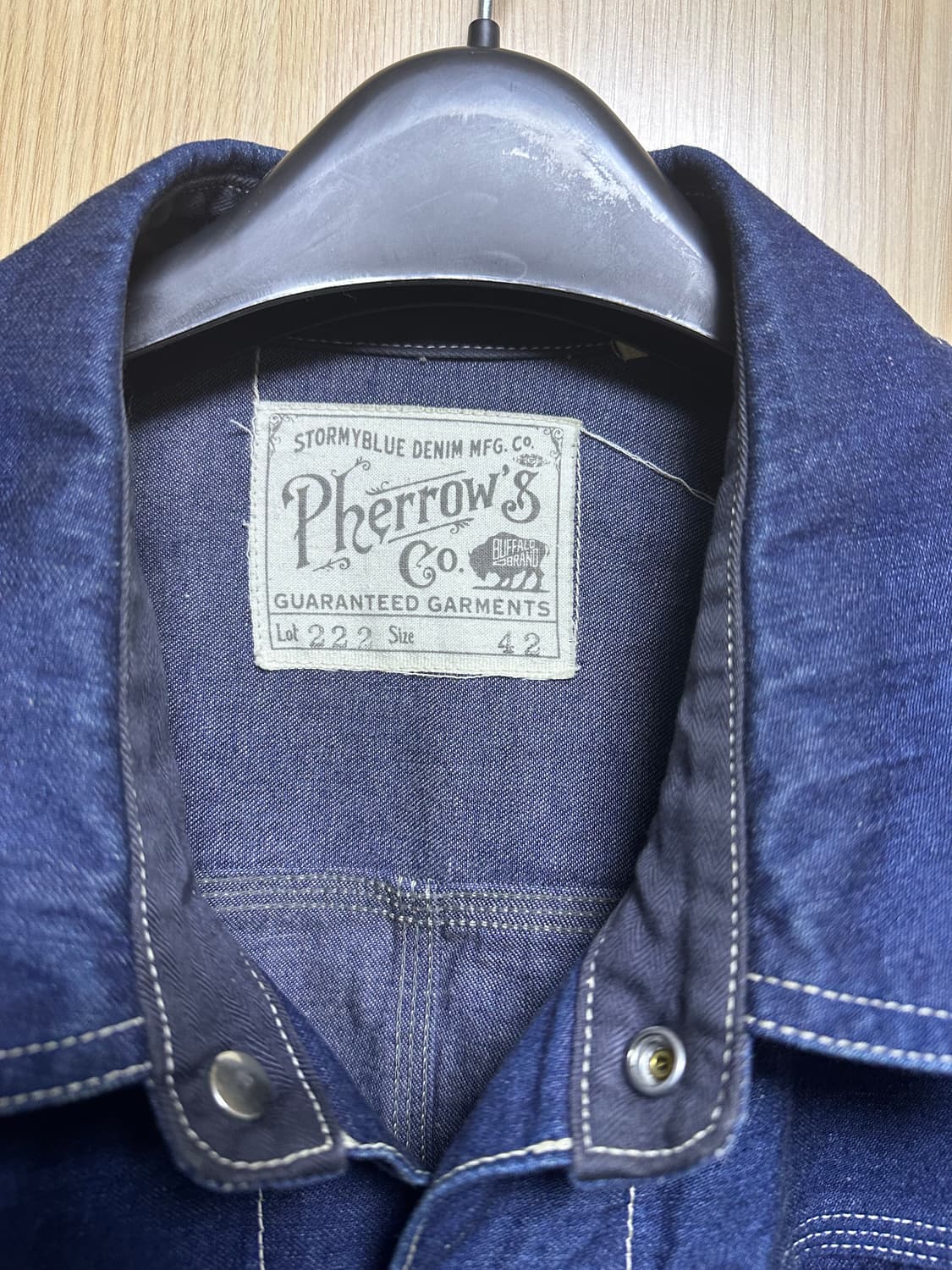 Pherrow’s 페로우즈 lot222 커버올 42사이즈 상품이미지3