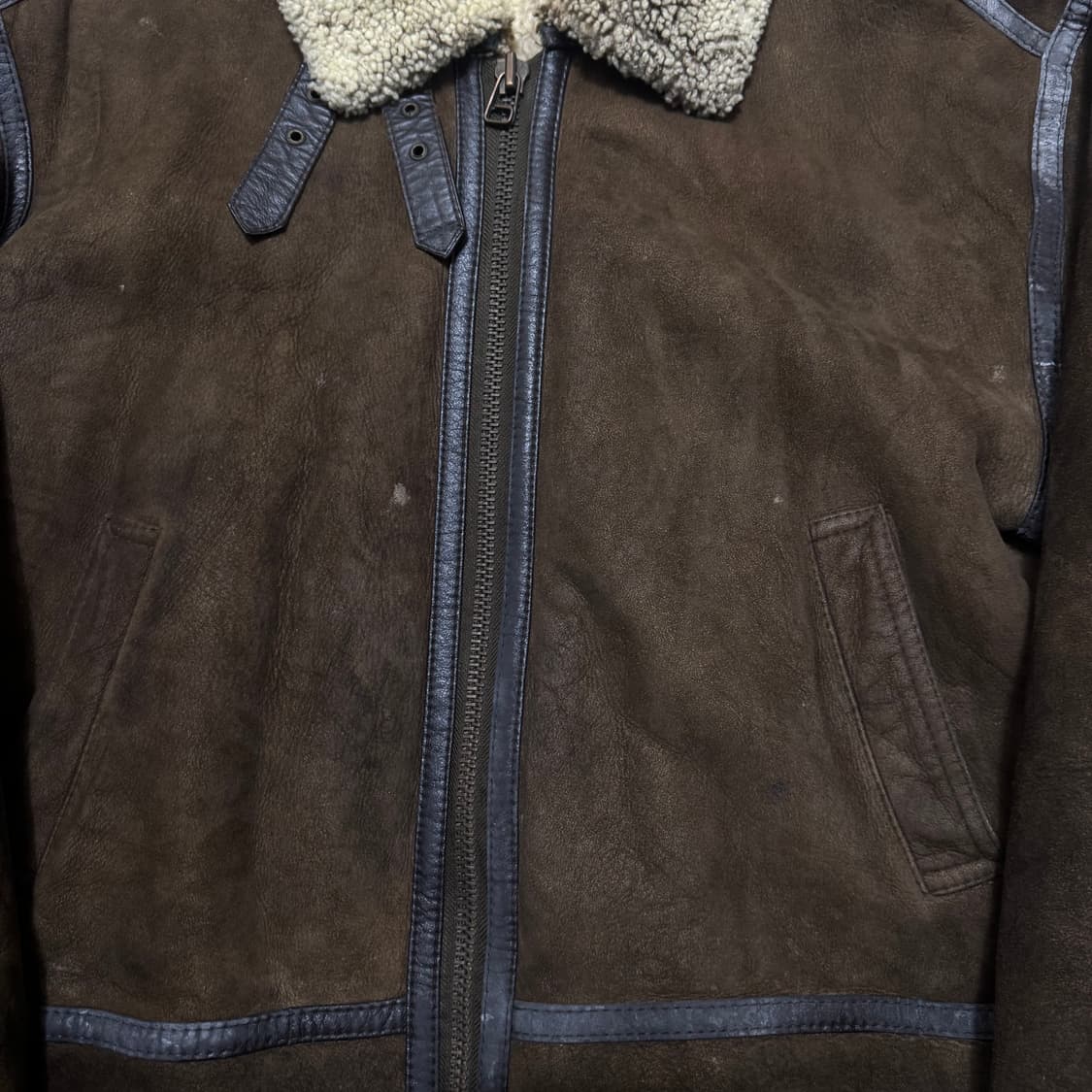 살바토레 양털 내피 무스탕 스웨이드자켓 상품이미지4