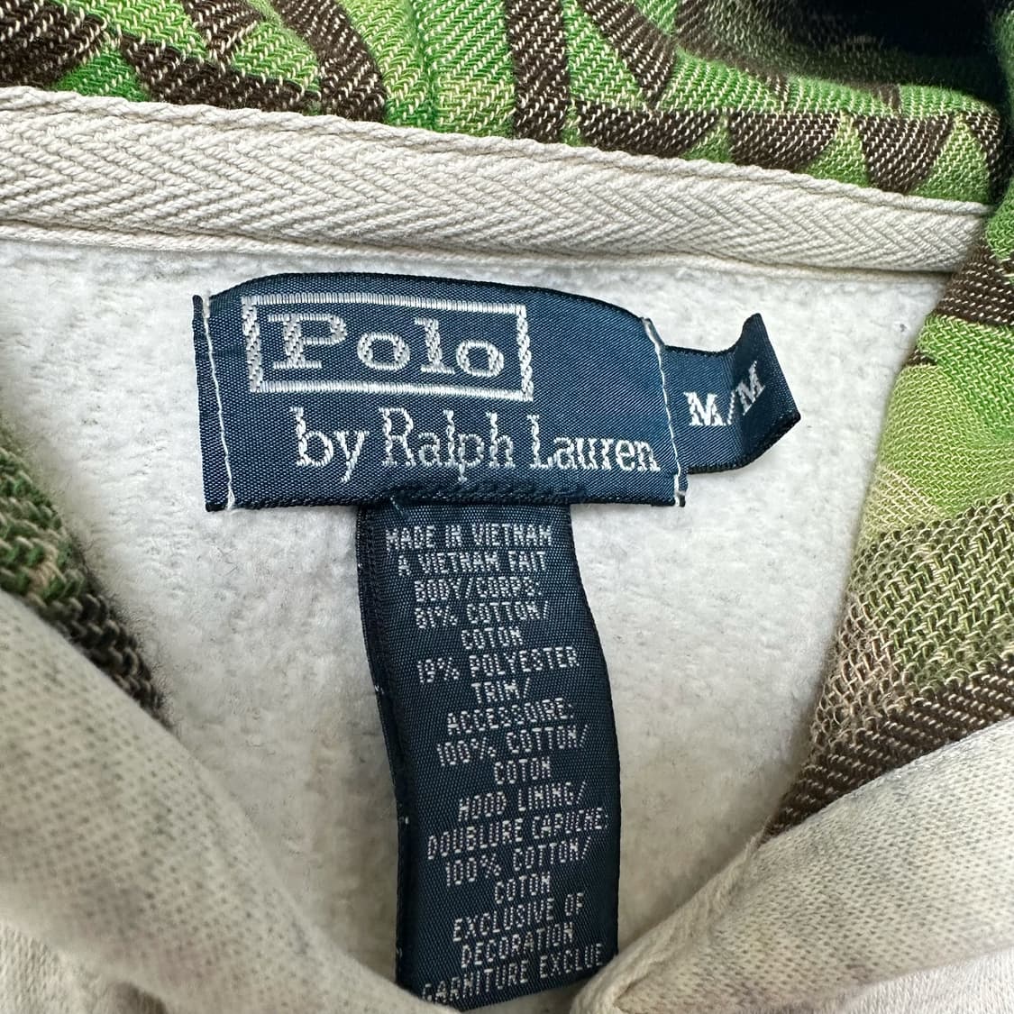 폴로 패턴 후드집업 상품이미지4