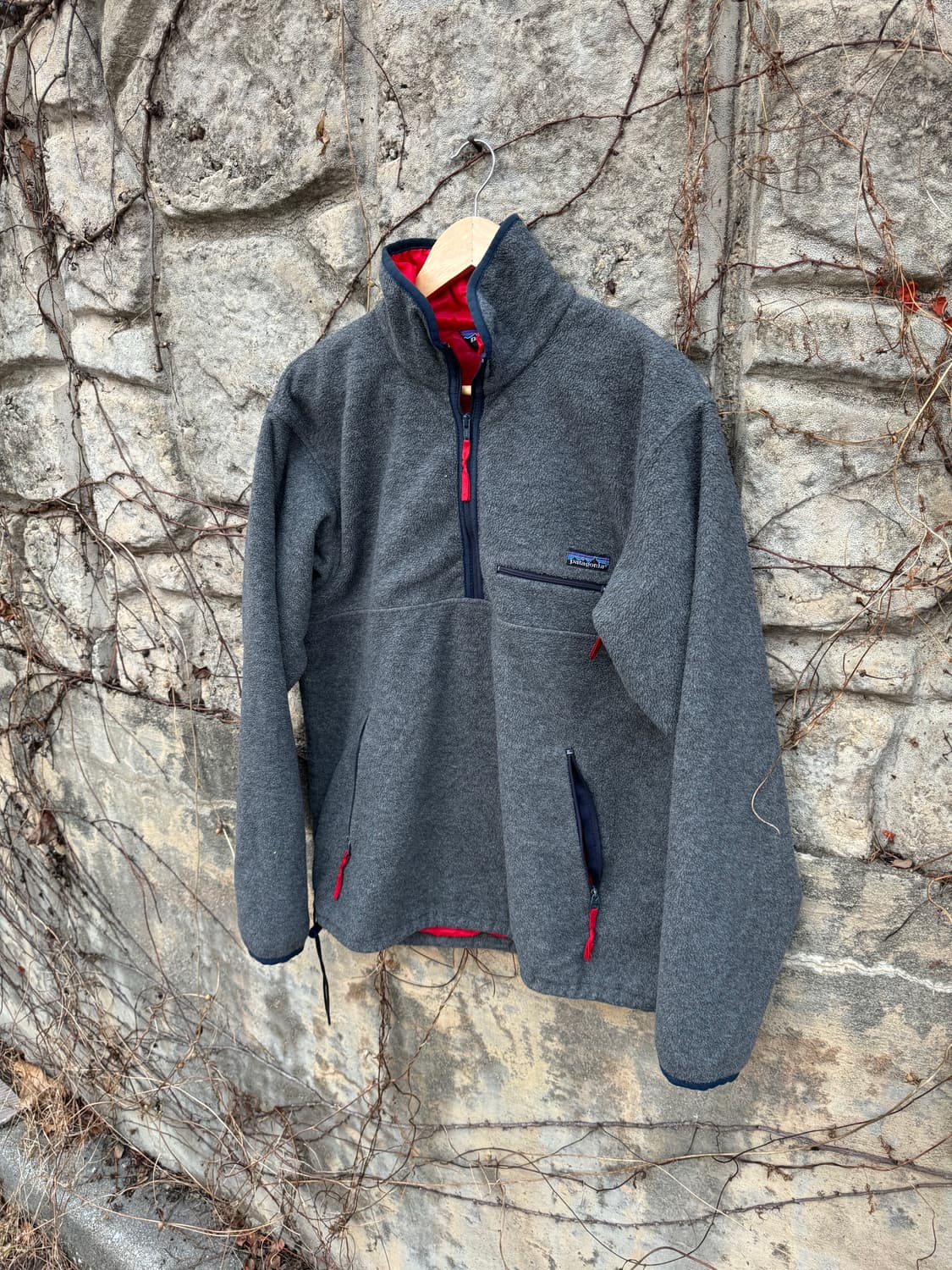 80s 파타고니아 usa 초창기 글리쉐이드 플리스 후리스 자켓 그레이 상품이미지3