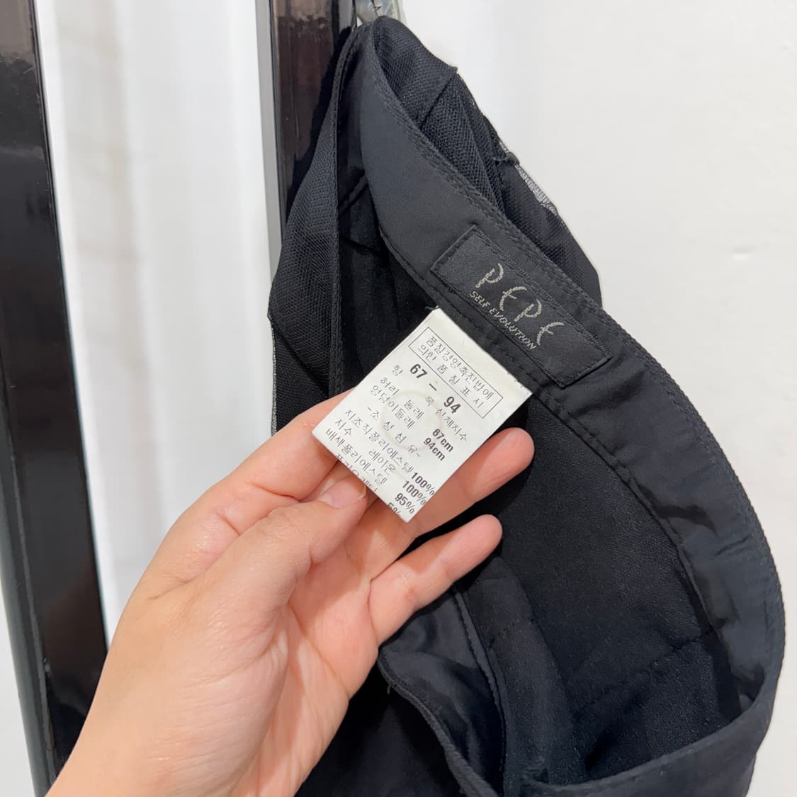 레이스 쉬폰 블랙 롱치마 빈티지스커트 4463 상품이미지6