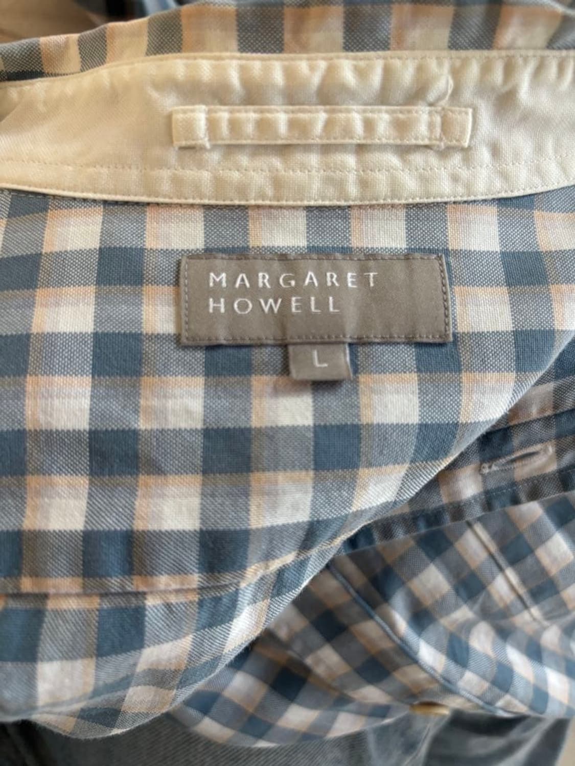 마가렛 호웰 깅엄 체크 셔츠 상품이미지3