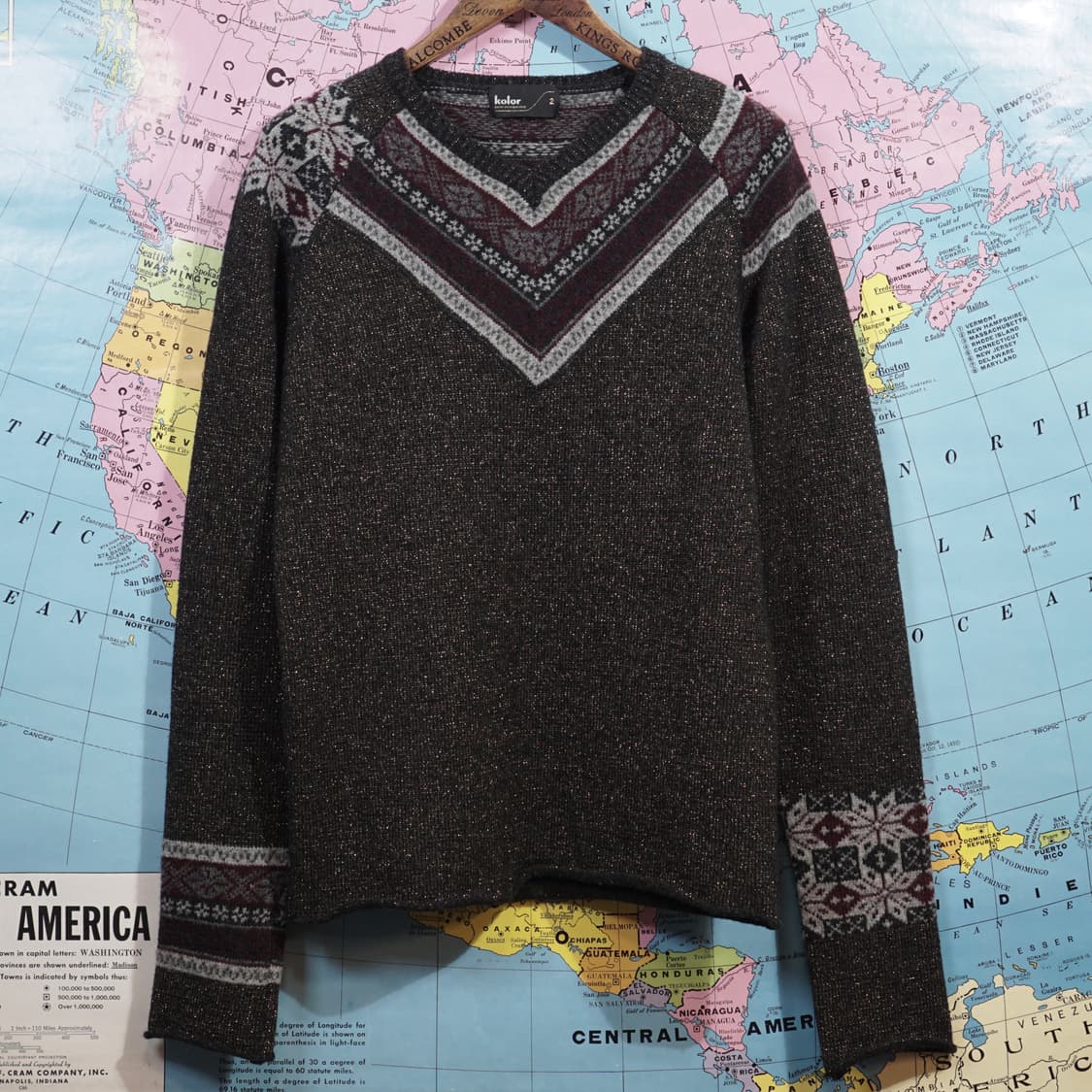 Kolor 컬러 비대칭 니트 상품이미지2