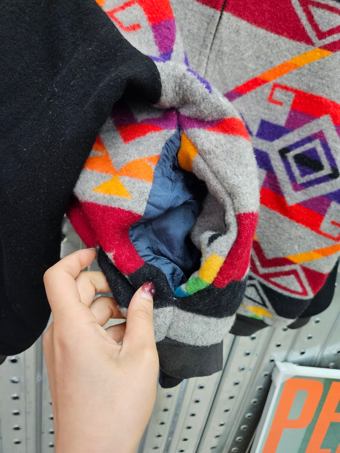 디네 비 아츠 코퍼러티브 나바호 패턴 빈티지 울 자켓 M 상품이미지6