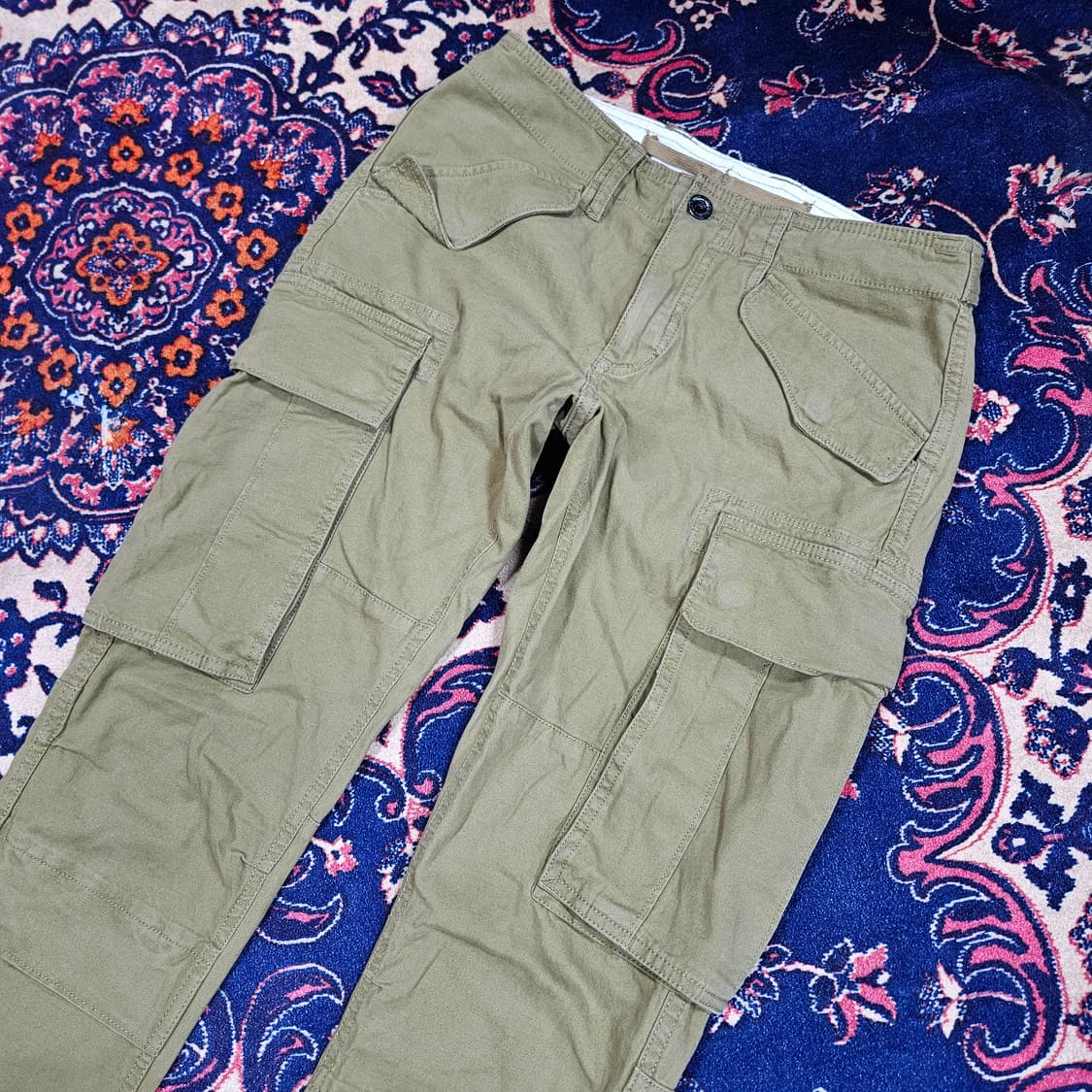 랄프로렌 카키 스트레이트 슬림 카고 팬츠 2 size 상품이미지4