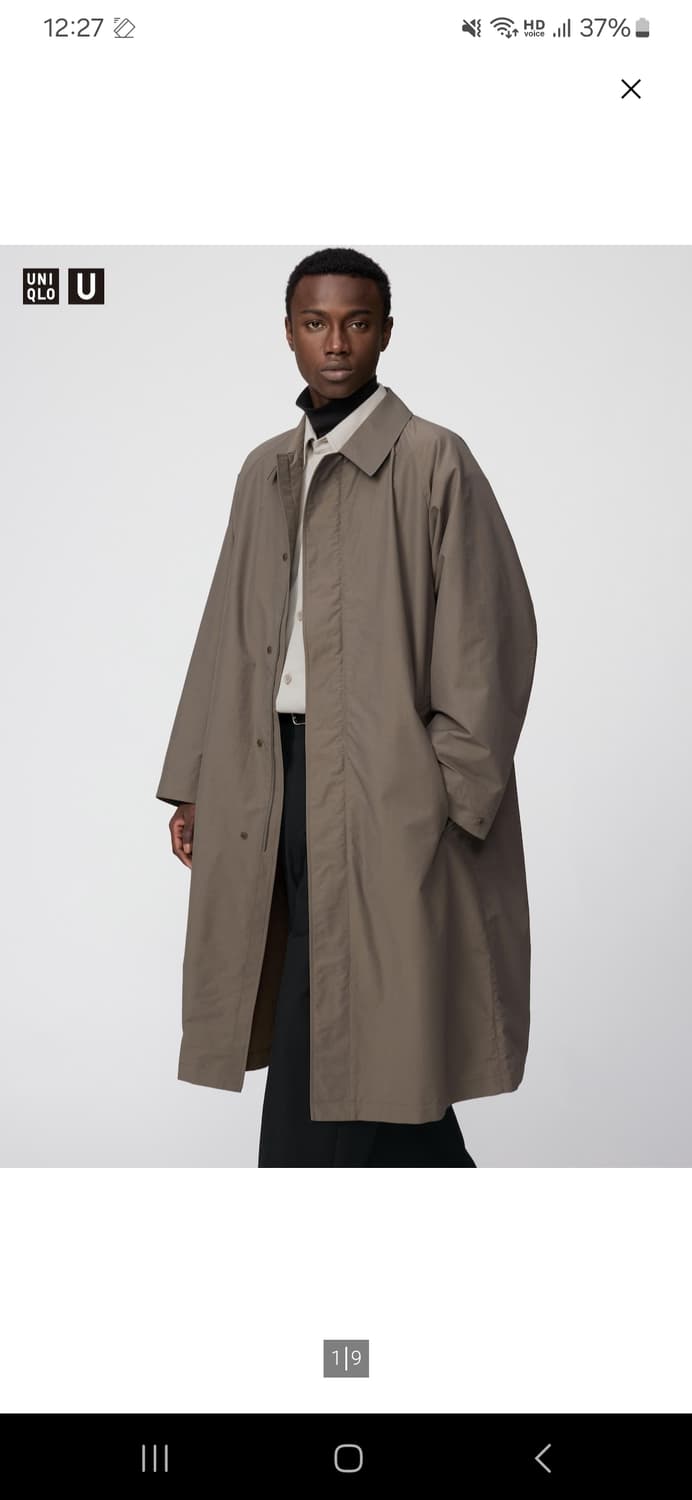 새상품)유니클로 오버사이즈 싱글브레스트코트 상품이미지1