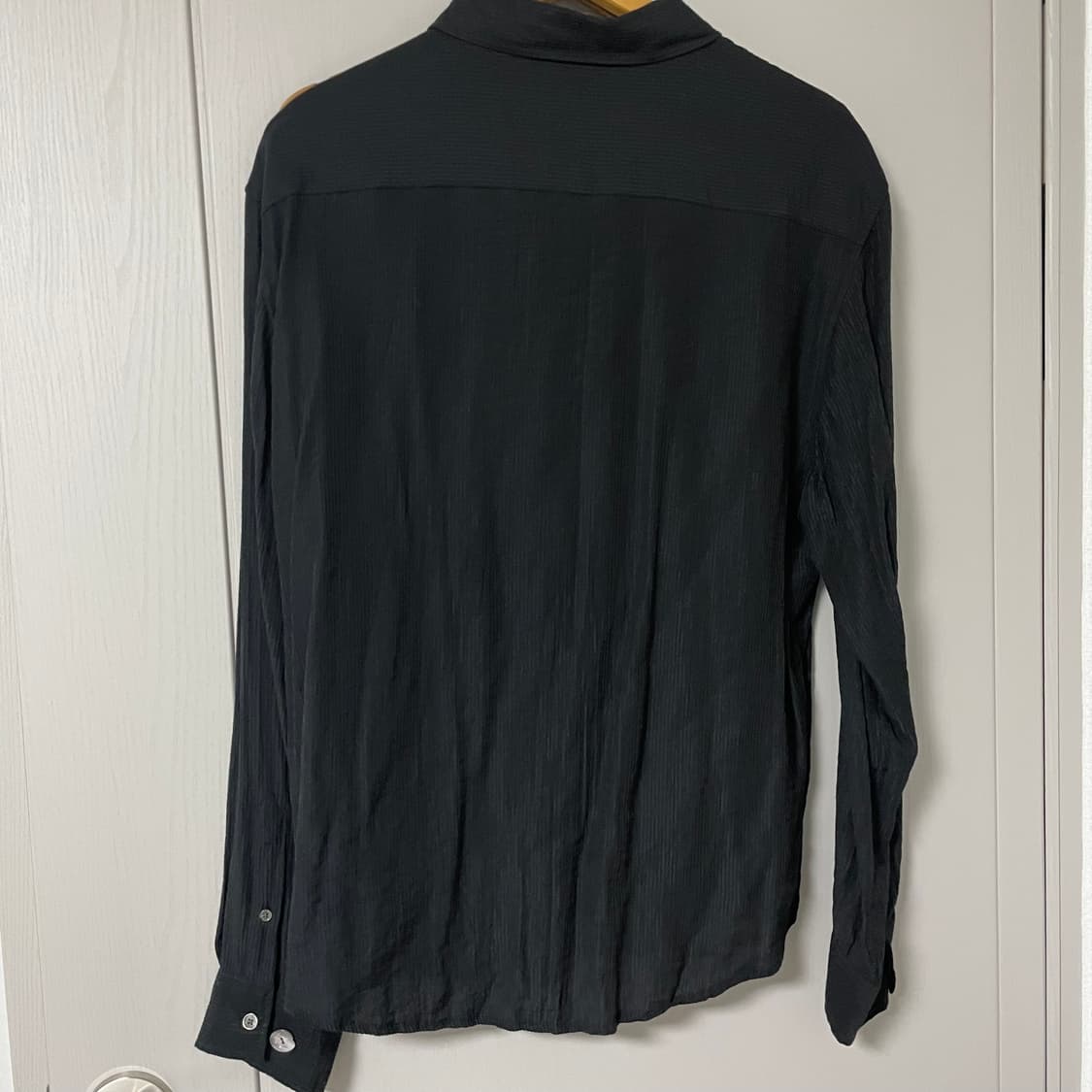 엘무드 실키 스트라이프 셔츠 상품이미지3