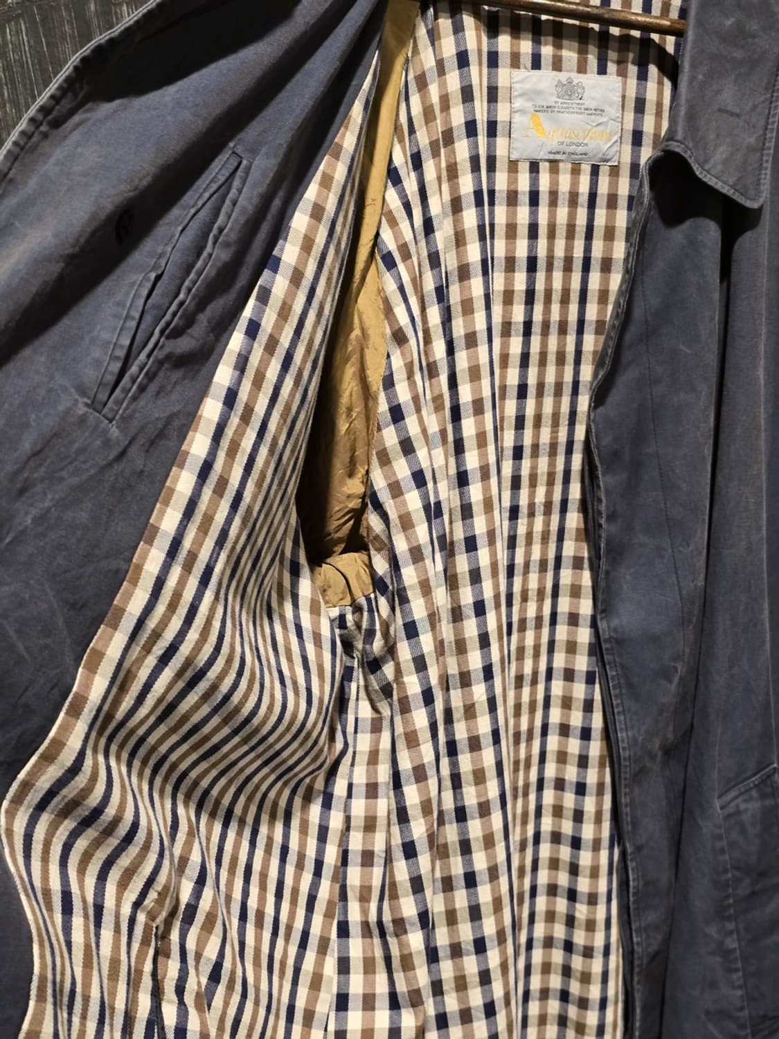 90s Aquascutum of London Balmacaan Coat  상품이미지4