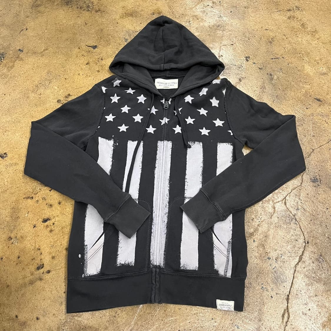 폴로 랄프로렌 성조기 그레이 스타 별 후드집업  상품이미지2