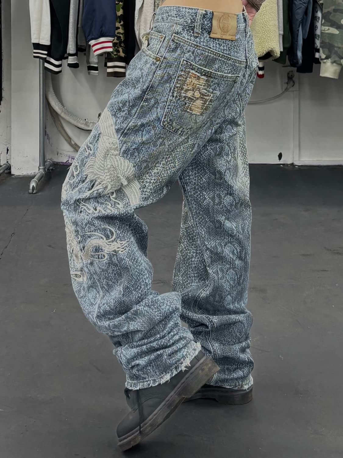 카라쿠리 타마시 오리엔탈 데님팬츠 상품이미지4