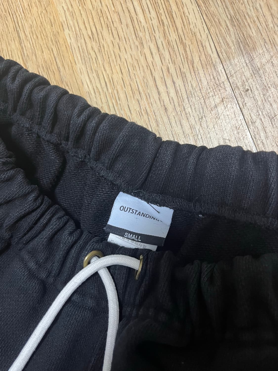 아웃스탠딩 리버스 헤비 스웻팬츠 블랙 상품이미지4