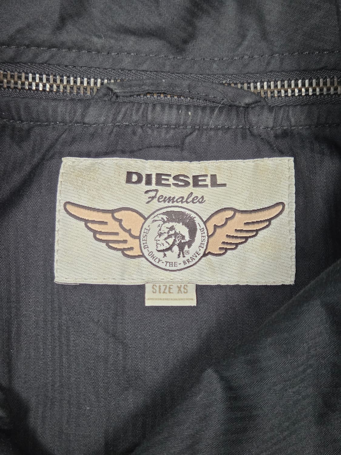 [디젤] 와이드 카라 타탄체크 사선 지퍼 벨티드 자켓 | A00156 상품이미지3