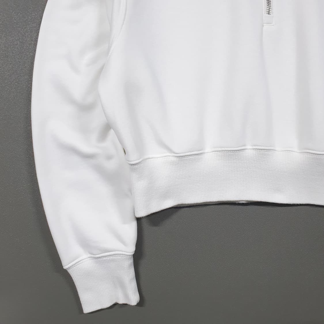 여성 M) 나이키 NSW 플리스 오버사이즈 하프집업 크롭 맨투맨 스웻셔츠 상품이미지5