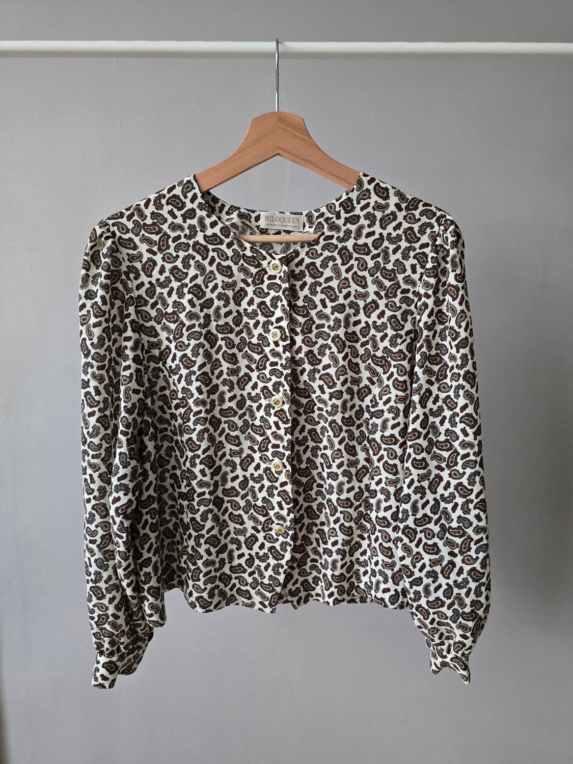 빈티지 페이즐리 블라우스 / made in Japan 상품이미지1