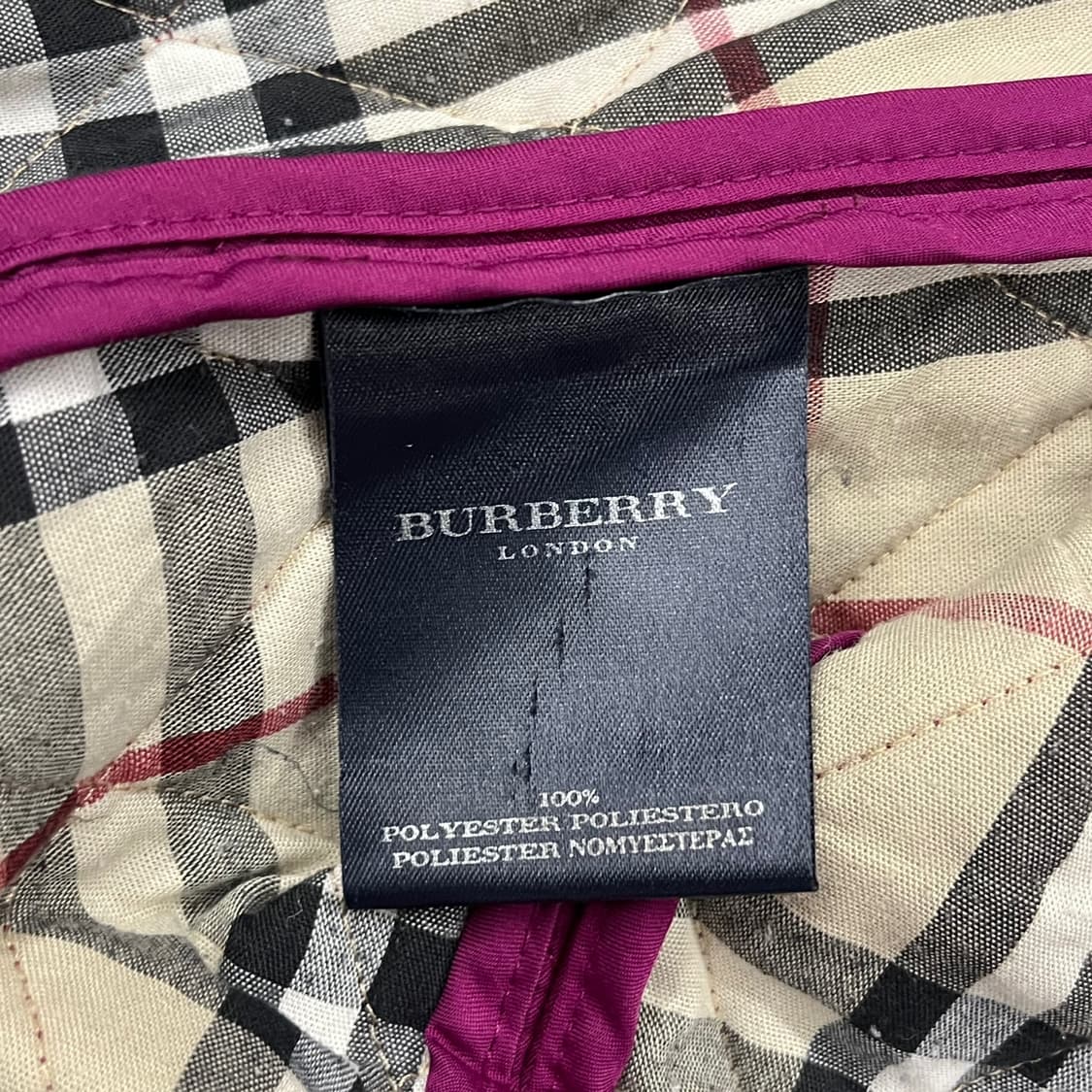 [정품] 버버리 퍼플 퀼팅 자켓 b19 상품이미지7