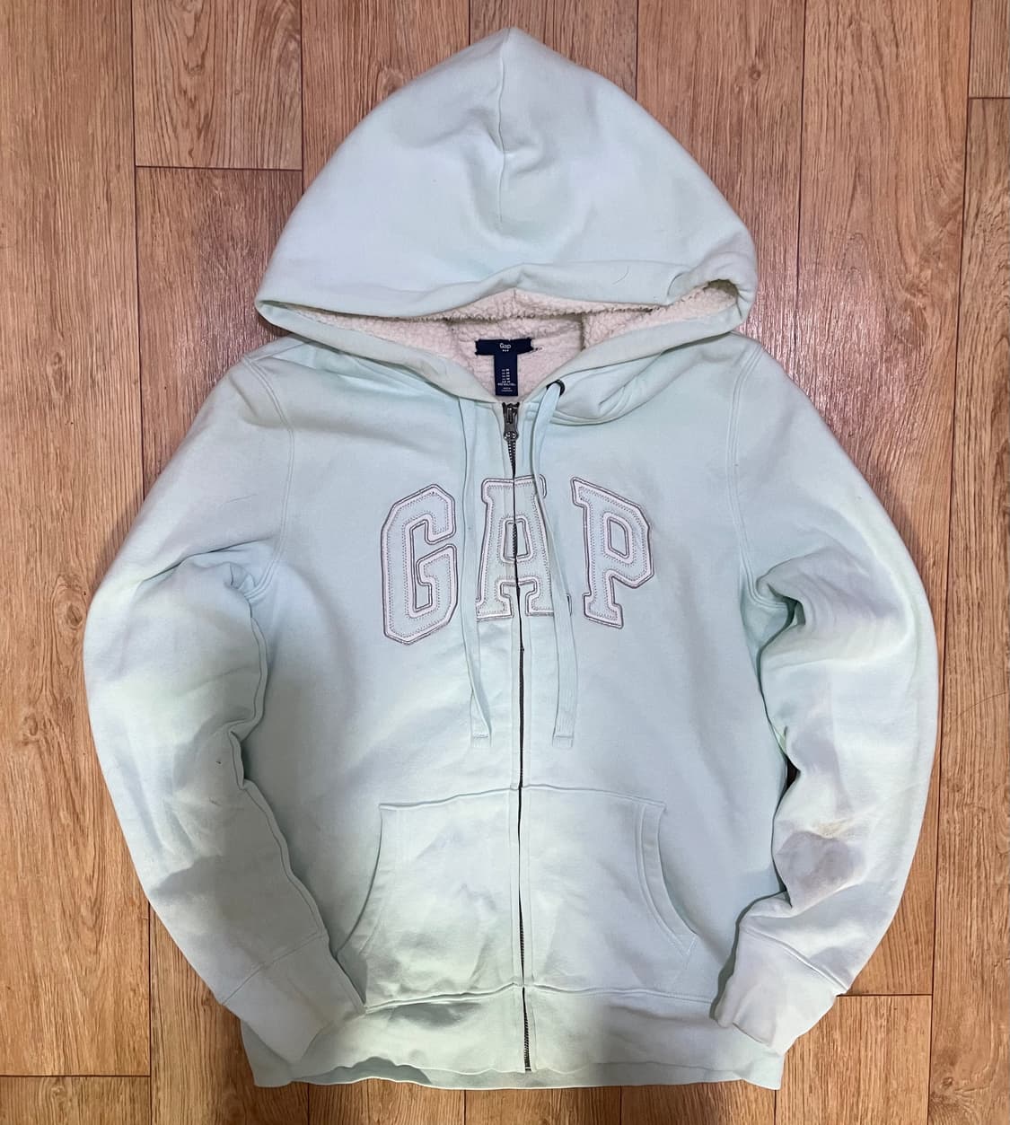 갭 Gap 민트 후드집업 져지 대장 y2k 상품이미지1