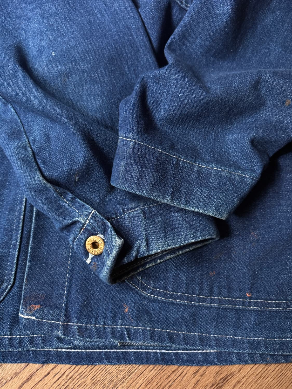 [L]80's 유니버셜 오버롤 유니온메이드 데님 초어 자켓 상품이미지7